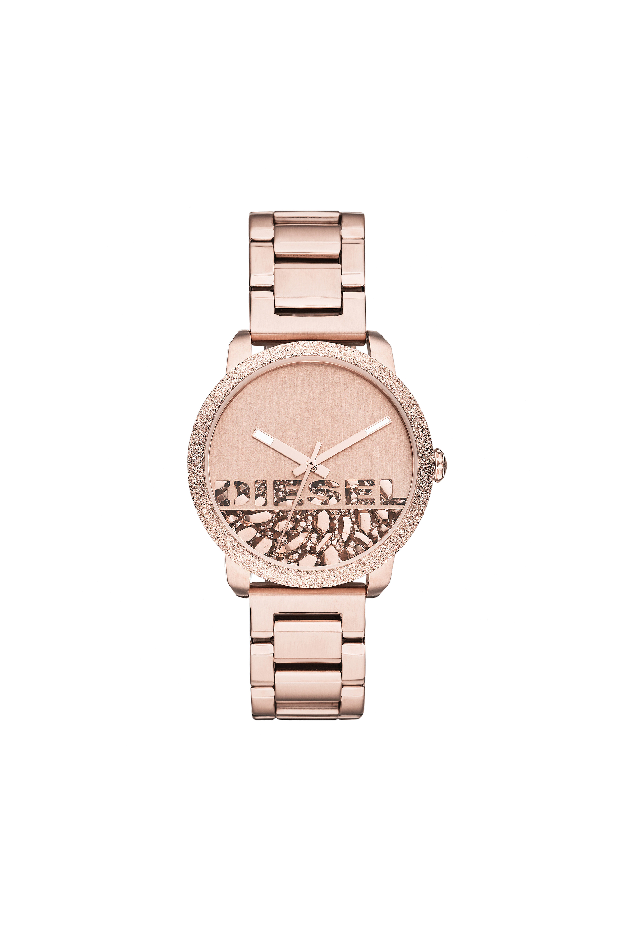 DZ5588 Woman: Flare Rocks rose gold stainless steel watch | Diesel