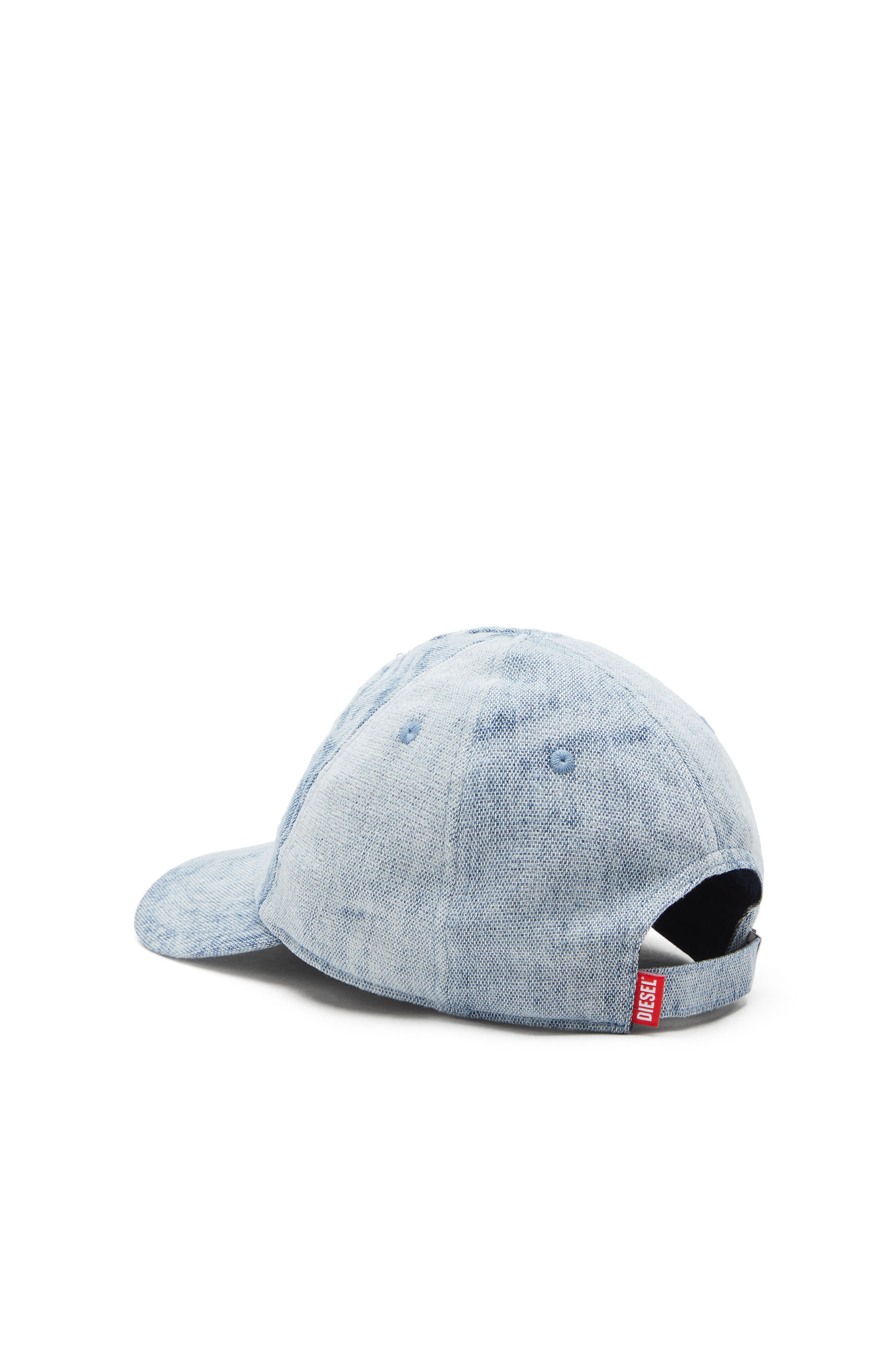 Diesel - C-FEEL, Man's Baseball cap with denim treatment in Light Blue - 2