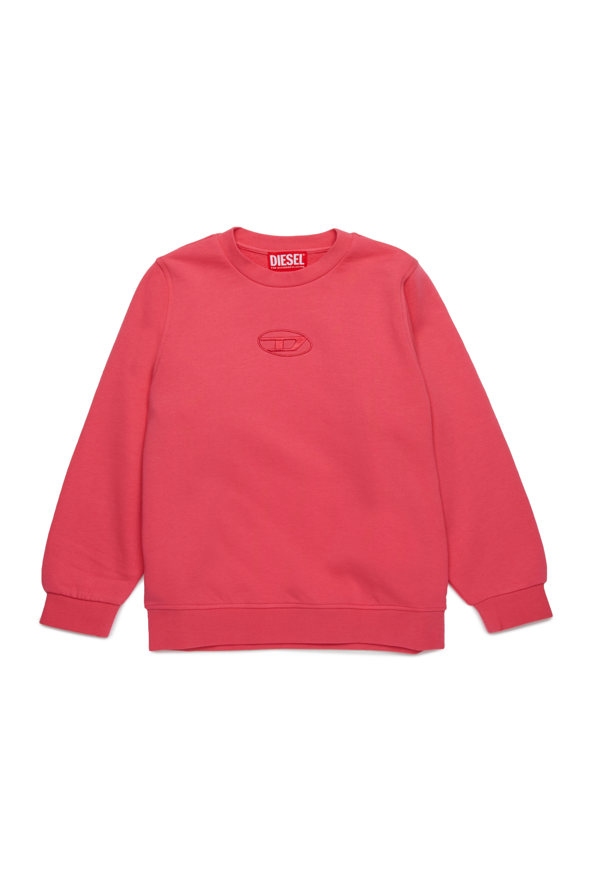 Diesel - SITTIAR, Woman's Sweatshirt with Oval D embroidery in Pink - 1