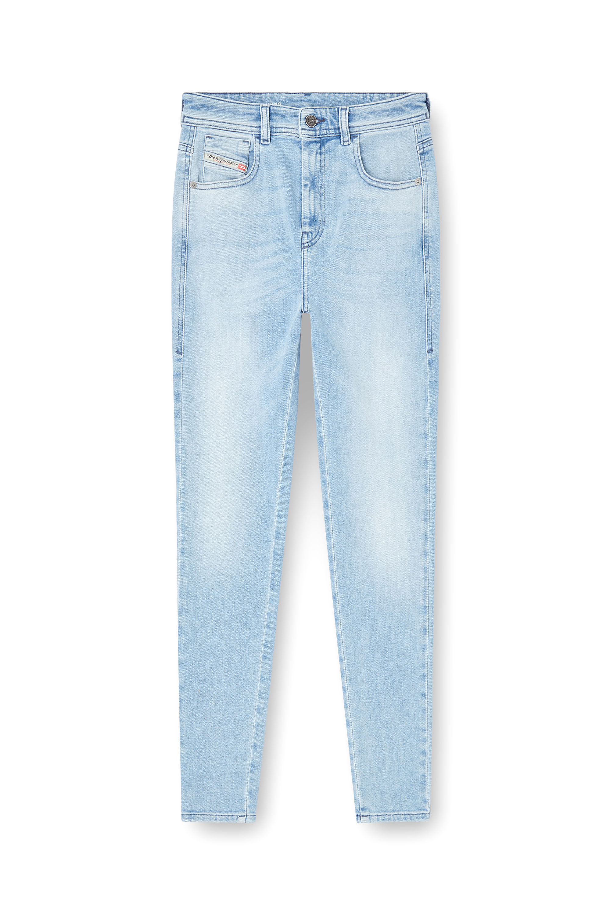 Skinny Jeans 1984 Slandy-High 09M05, Light Blue Diesel - Woman's Skinny Jeans 1984 Slandy-High 09M05, Light Blue - 2