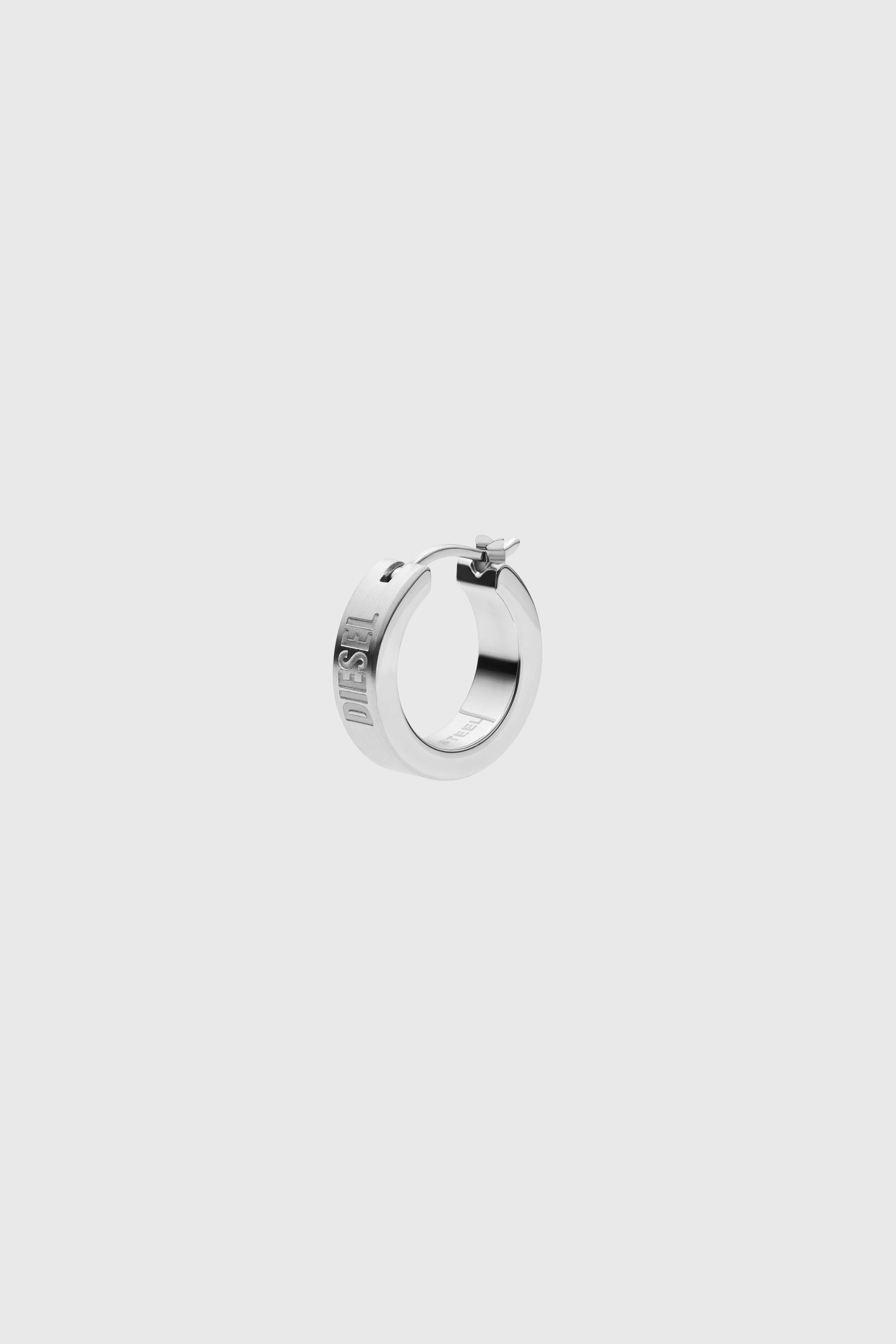 Stainless steel hoop earring