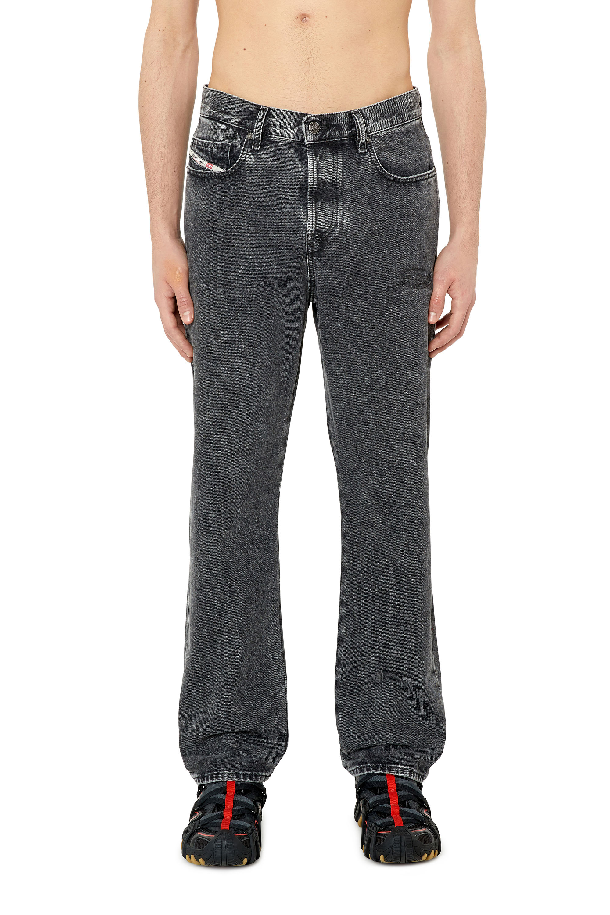 Diesel - 2020 D-Viker 007N4 Straight Jeans, Black/Dark grey - Image 1