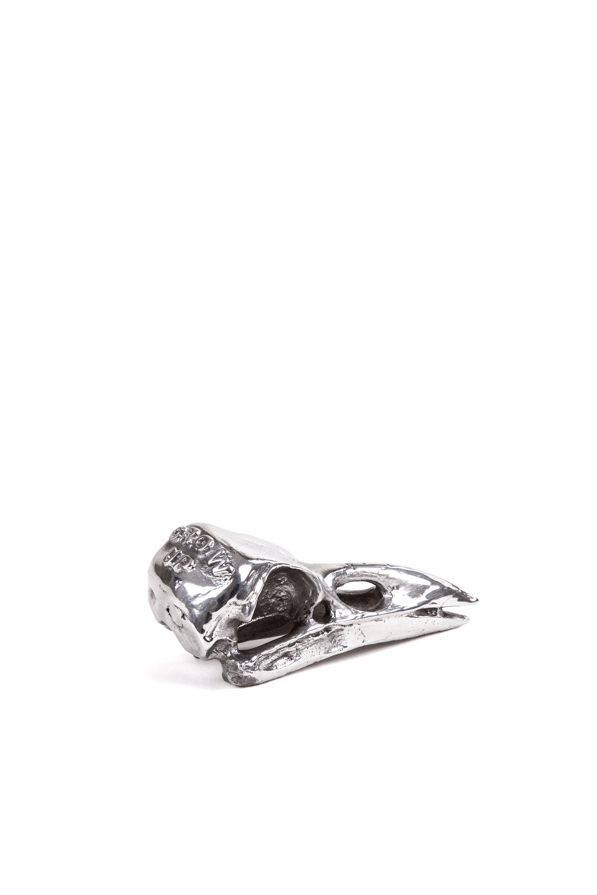 Diesel - 10895 WUNDERKAMMER, Unisex's "Crow Up" Wunderkammer Bird Skull in Silver - 2