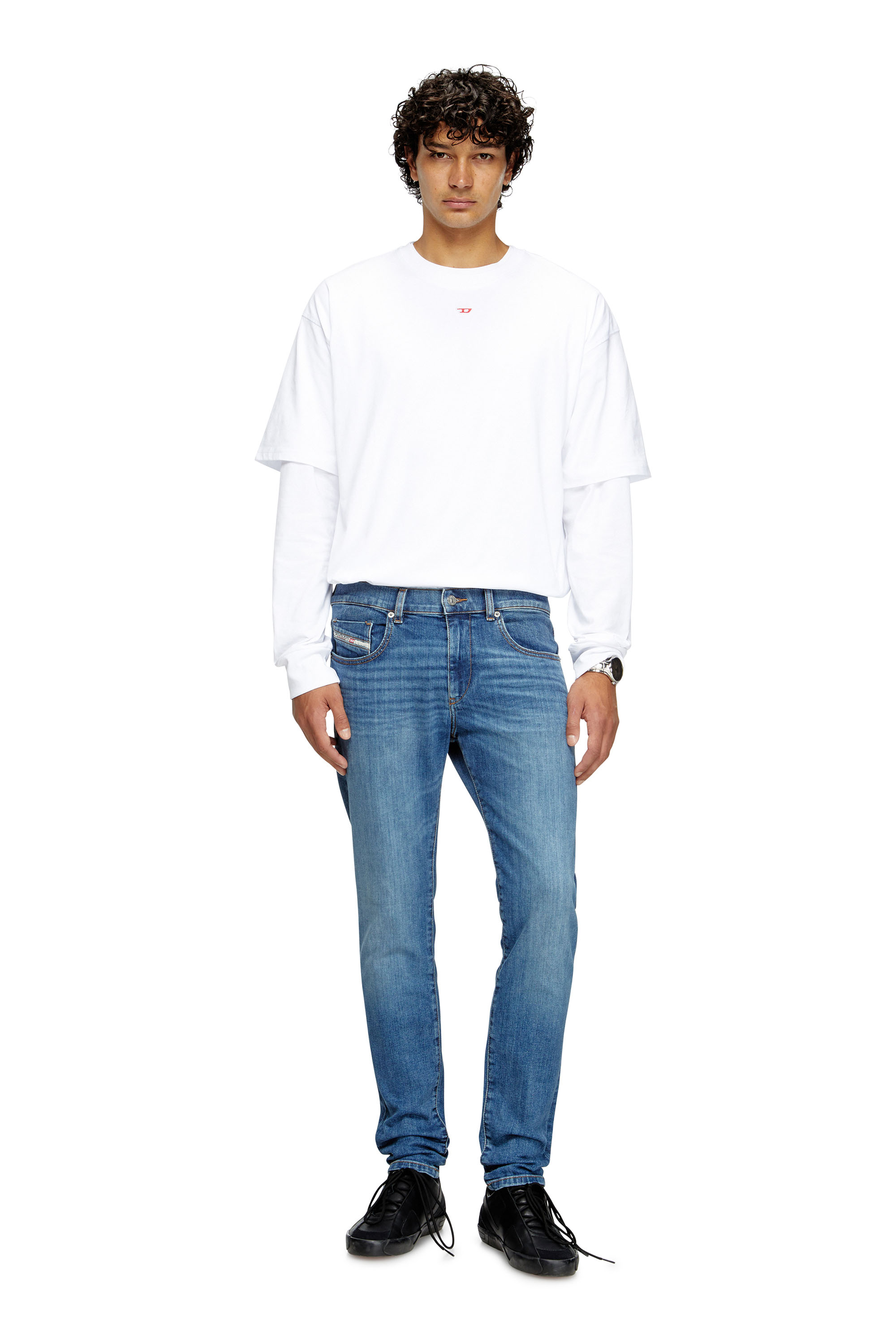 Diesel - Man's Slim Jeans 2019 D-Strukt 0KIAL, Light Blue - 2