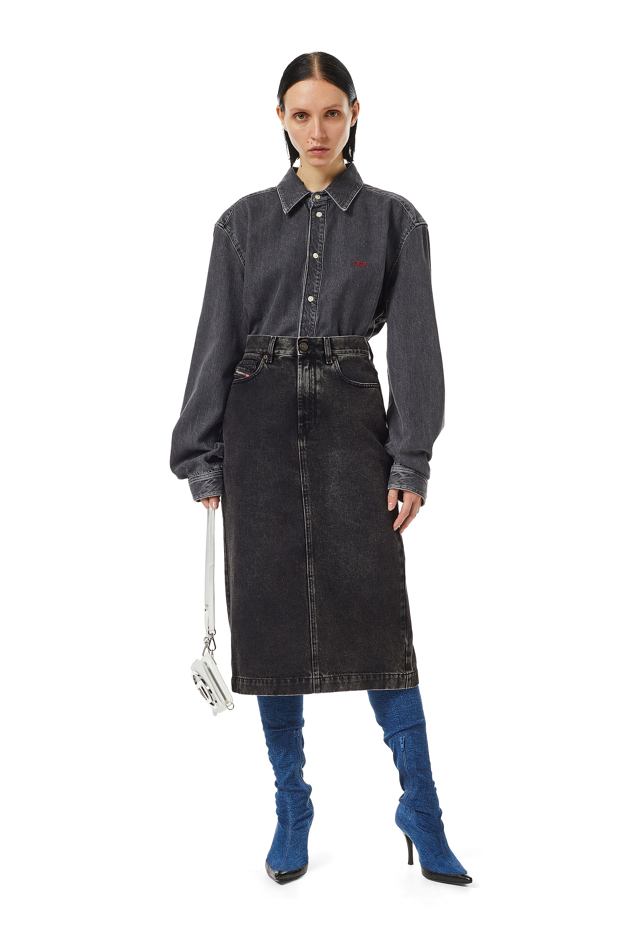 DE-RONNY PENCIL SKIRT, 