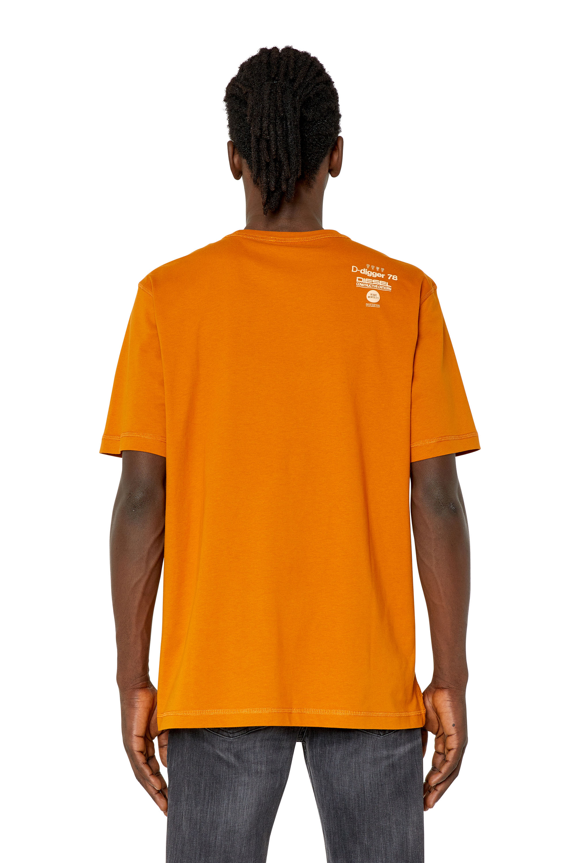 Diesel - T-JUST-SLITS-G1, Orange - Image 4