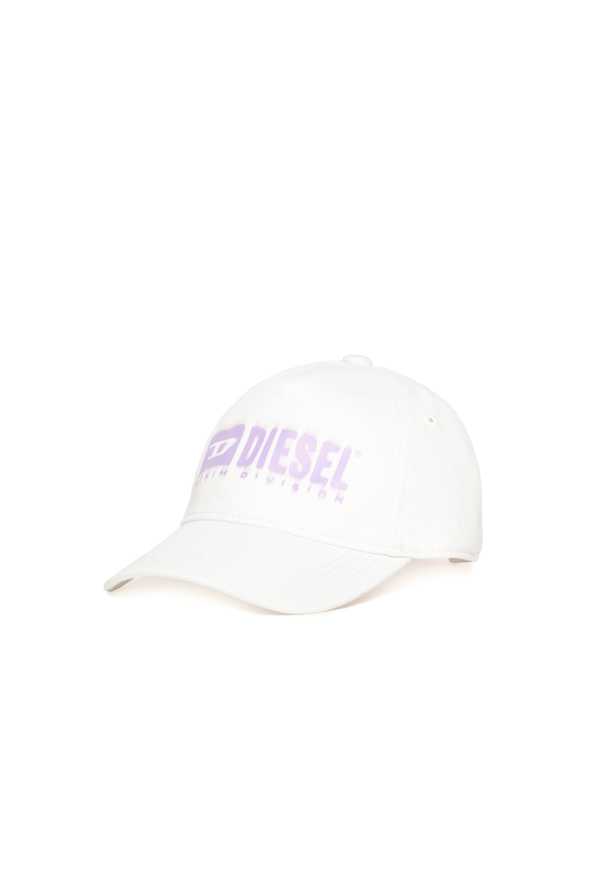 Diesel - FPRITTILB, Unisex's Denim baseball cap with d&eacute;grad&eacute; logo in White - 1