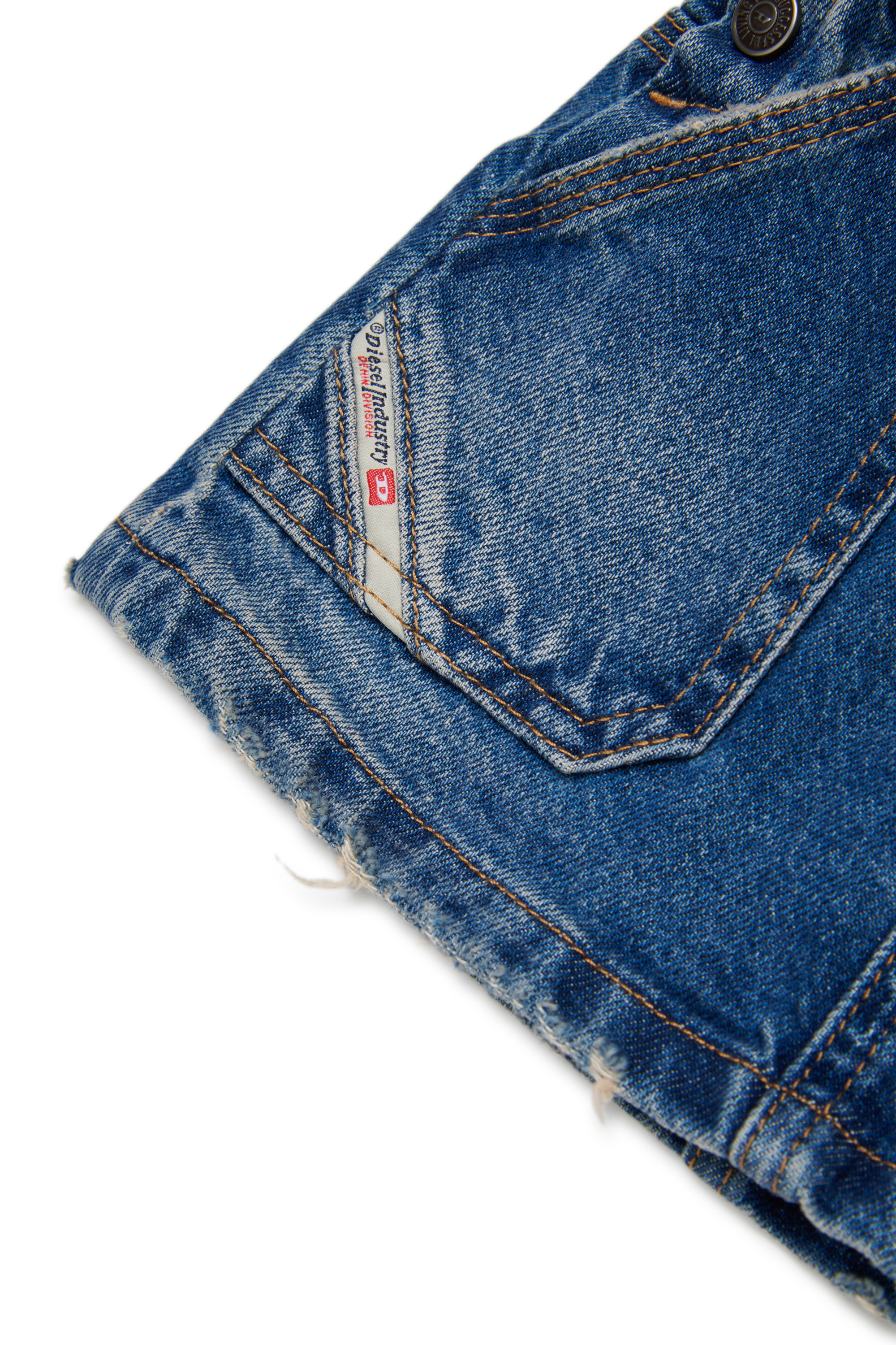 Diesel - JUMIB, Woman's Denim dungaree dress in Medium blue - 4