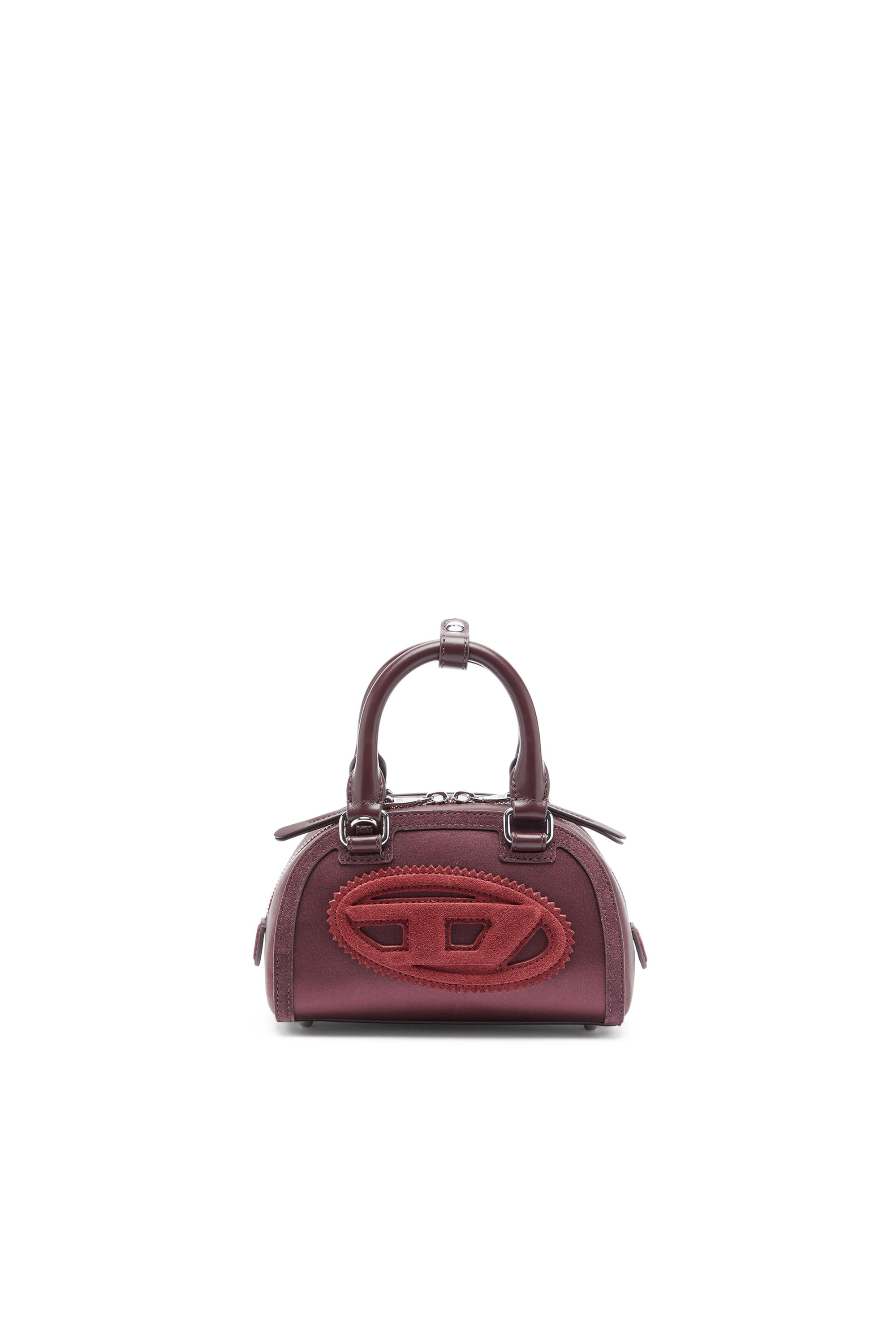 Diesel - 1DR DOME CROSSBODY, Woman's 1DR Dome - Small bowling bag in satin and suede in null - 1
