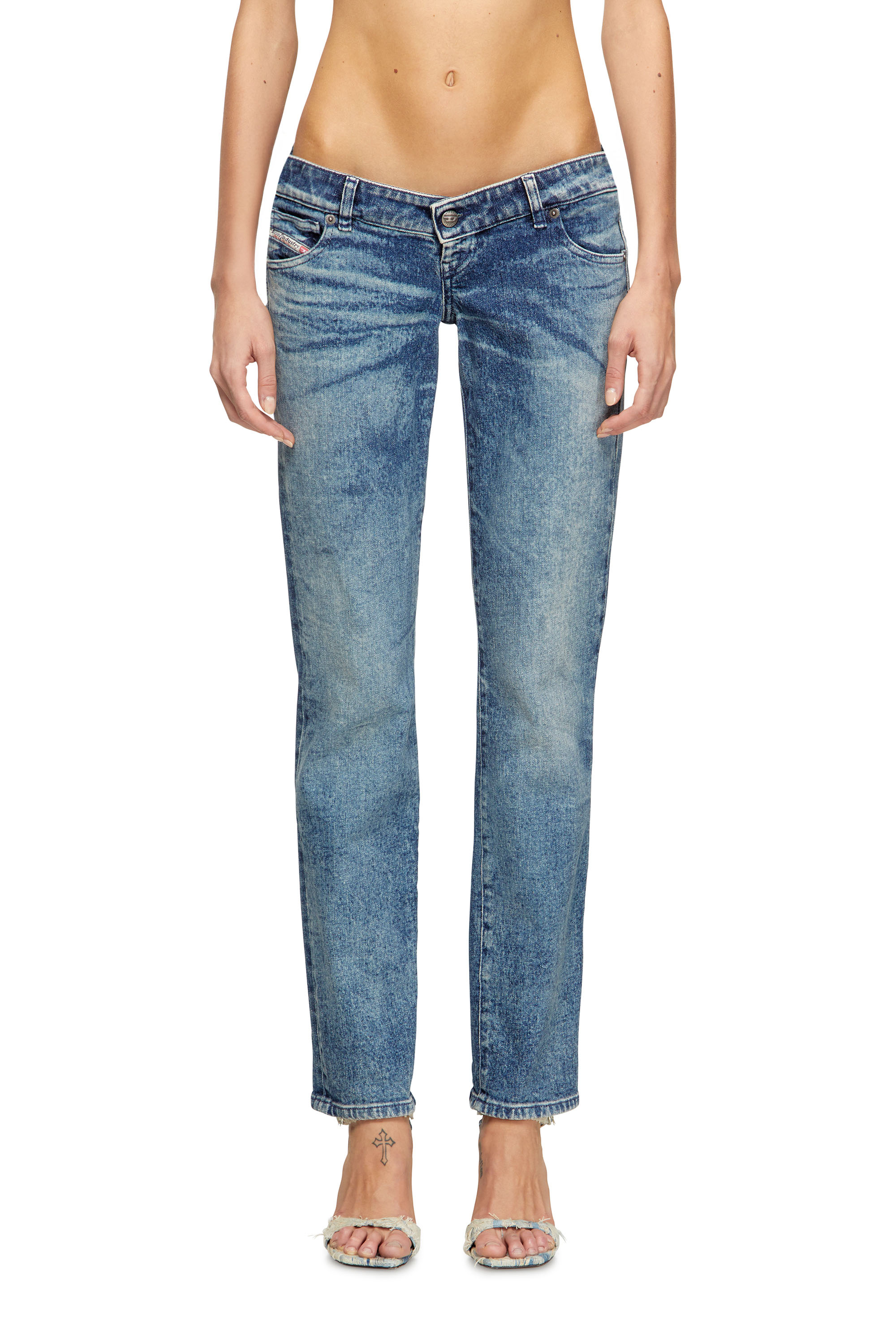 Regular Jeans D-Waisty 007DI, Medium blue Diesel - Woman's Regular Jeans D-Waisty 007DI, Medium blue - 3