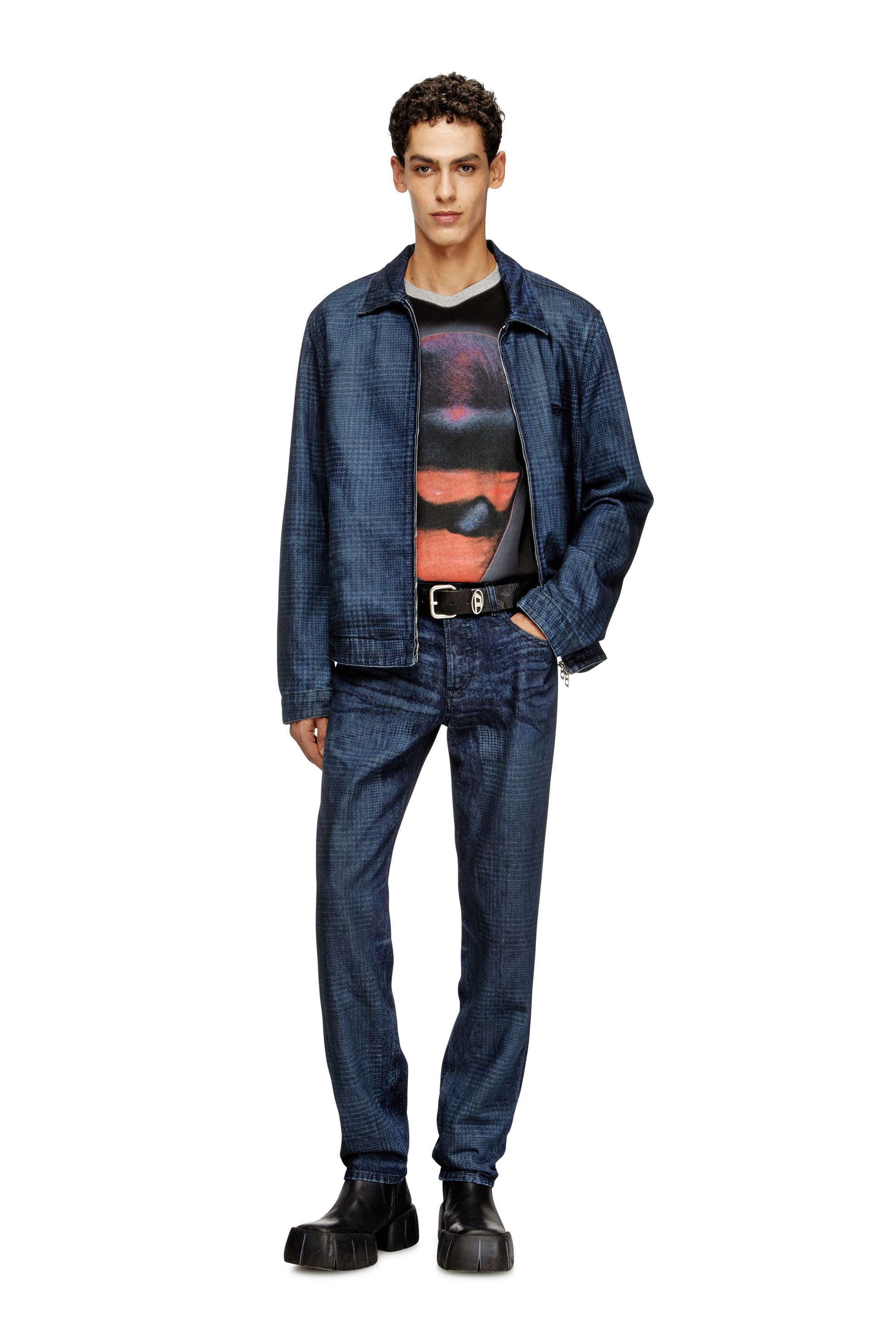Diesel - Man's Regular Jeans 2023 D-Finitive 007CV, Dark Blue - 2