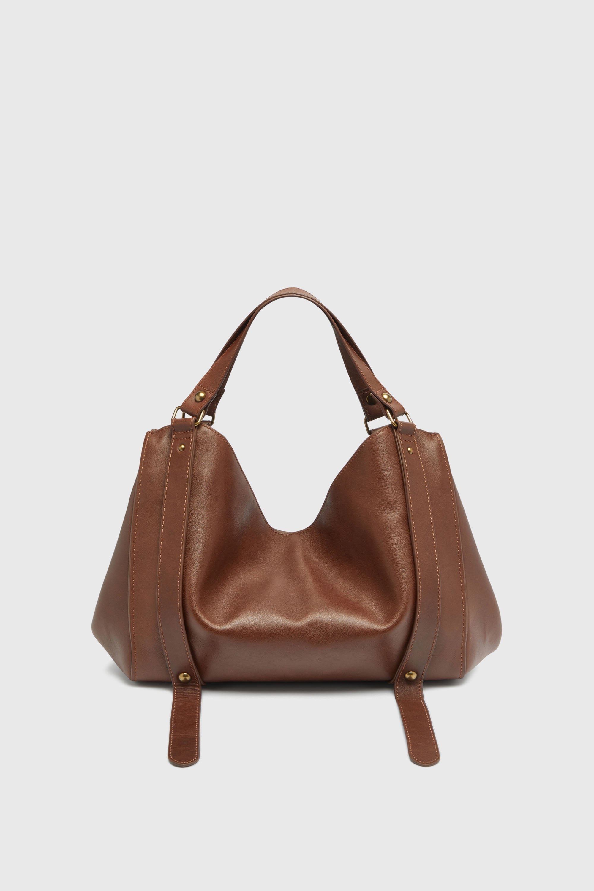 Diesel - D-ONE TOPHANDLE M, Unisex's D-One-Medium top-handle bag in treated leather in Brown - 2