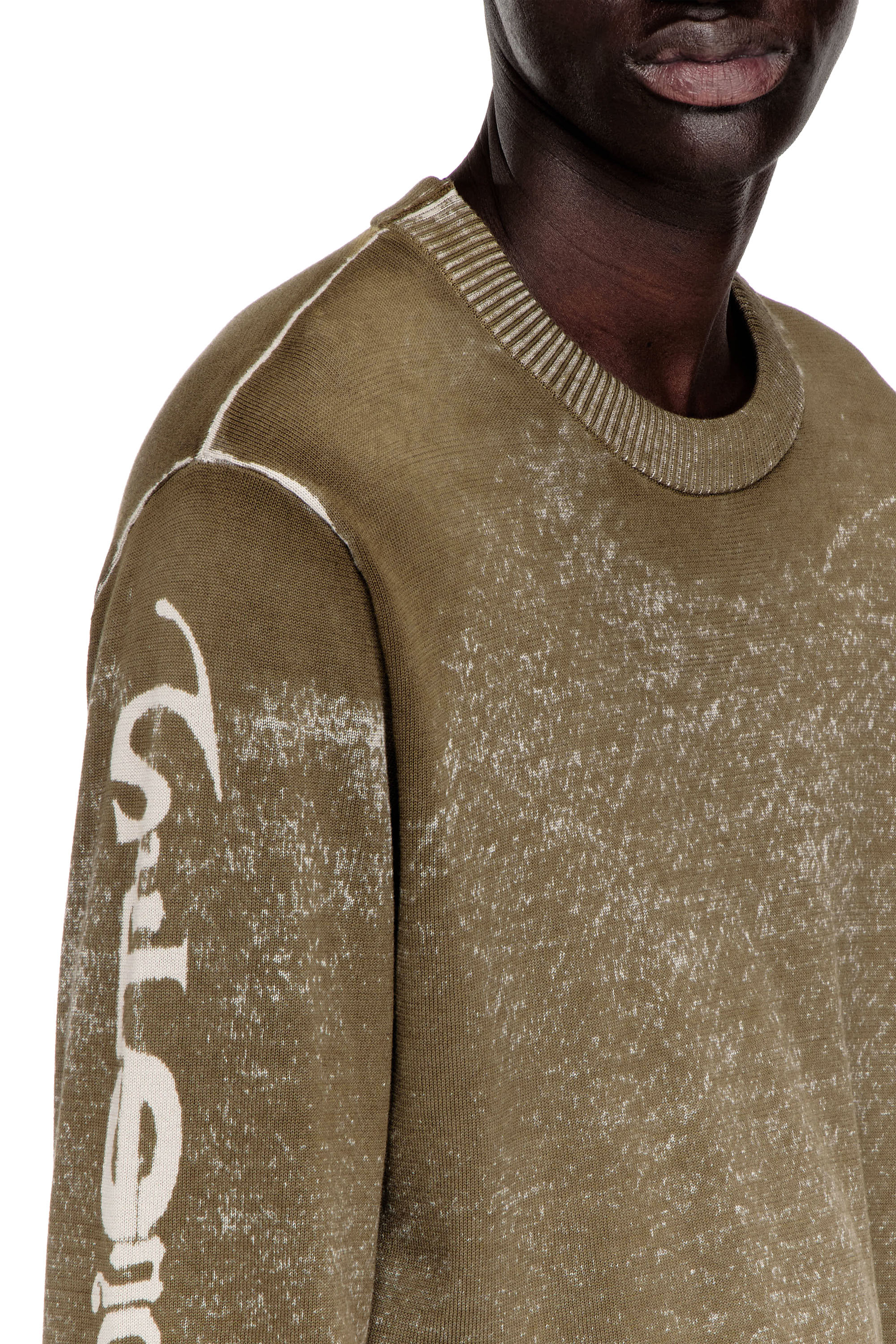 Diesel - K-YORKI, Man's Faded reverse-print jumper with lettering in null - 5