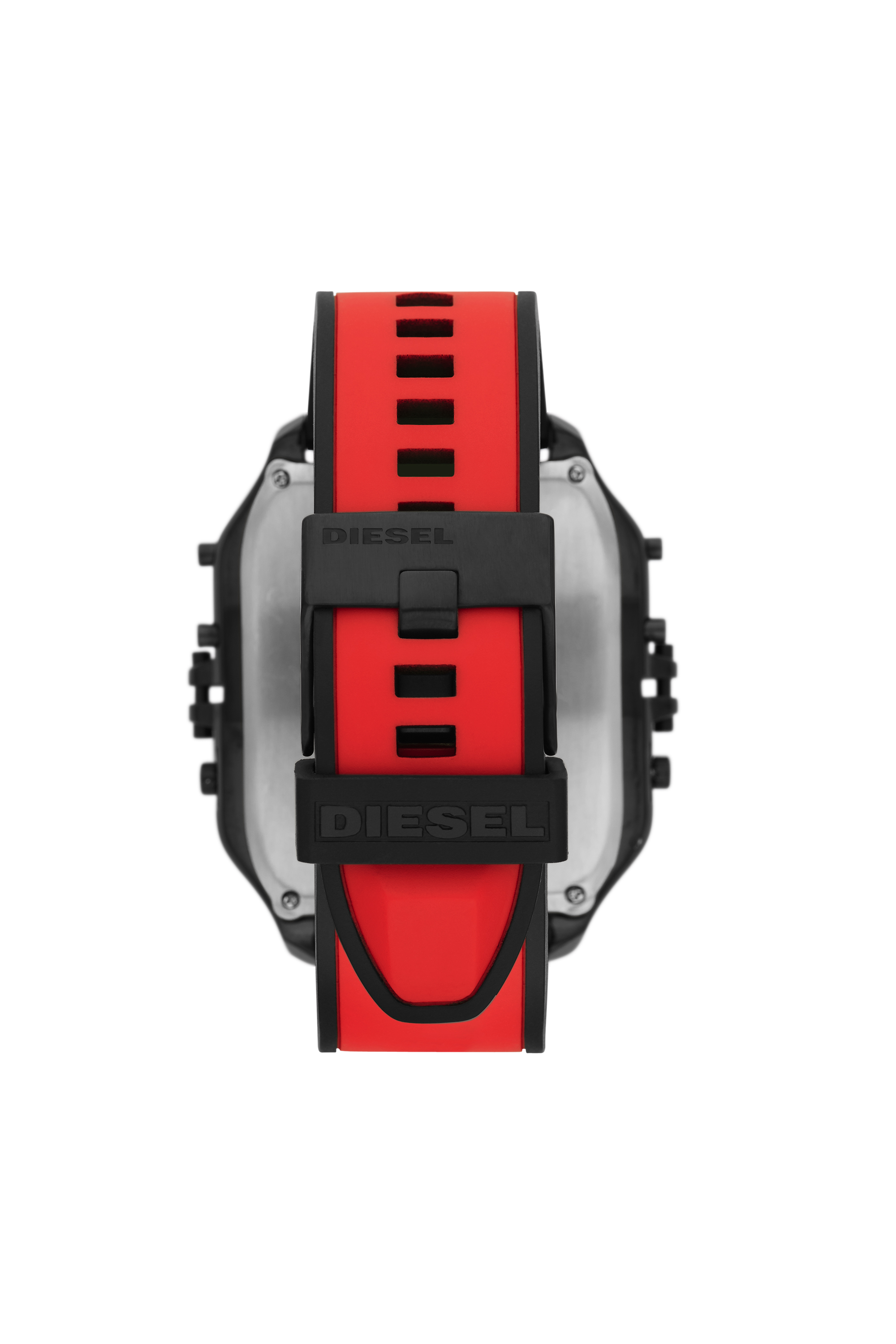 Diesel - DZ7453, Man's Clasher Ana-Digi red silicone watch in Red - 2