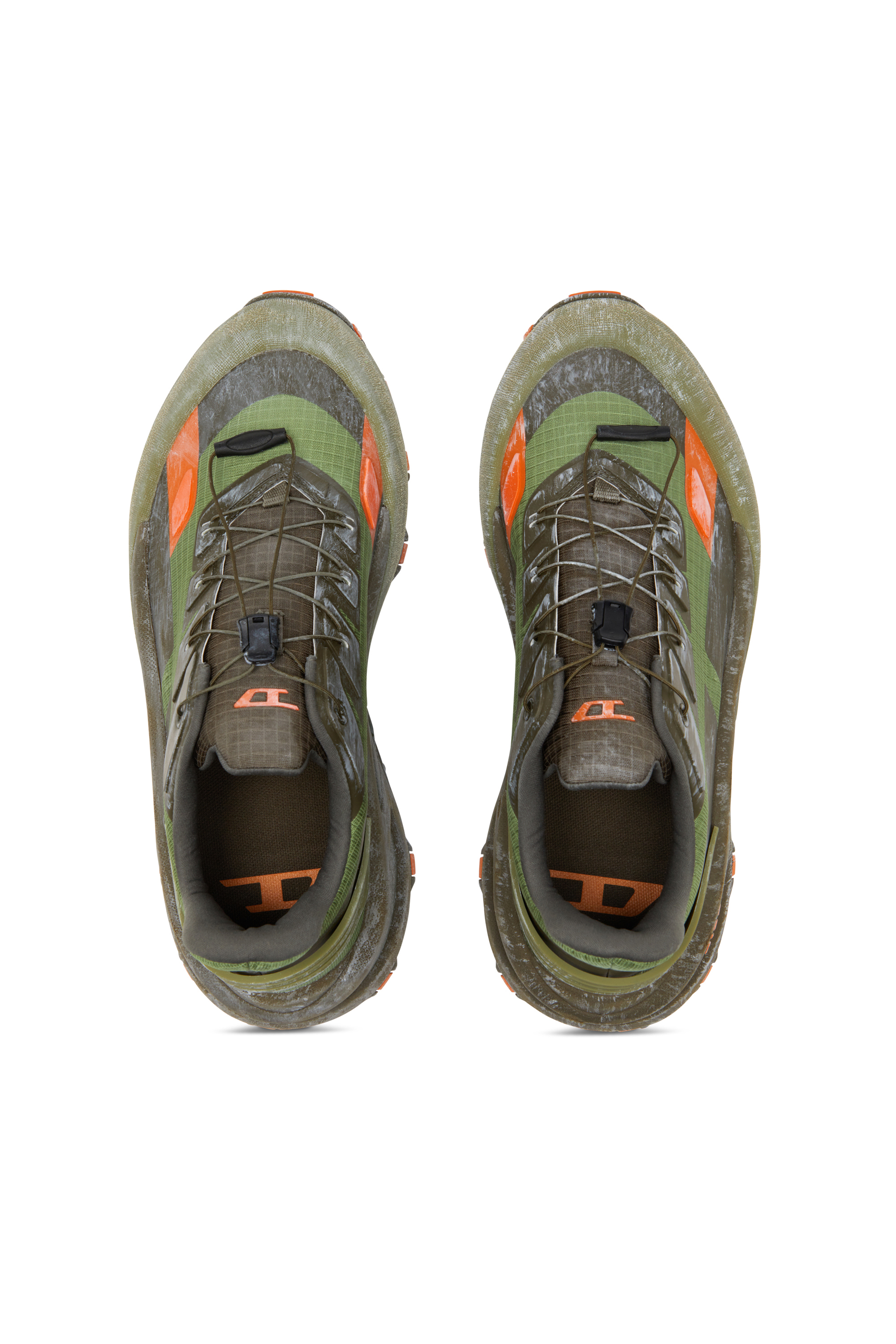 Diesel - D-CAGE RUNNER, Man's D-Cage Runner-Sneaker in Green/Orange - 5