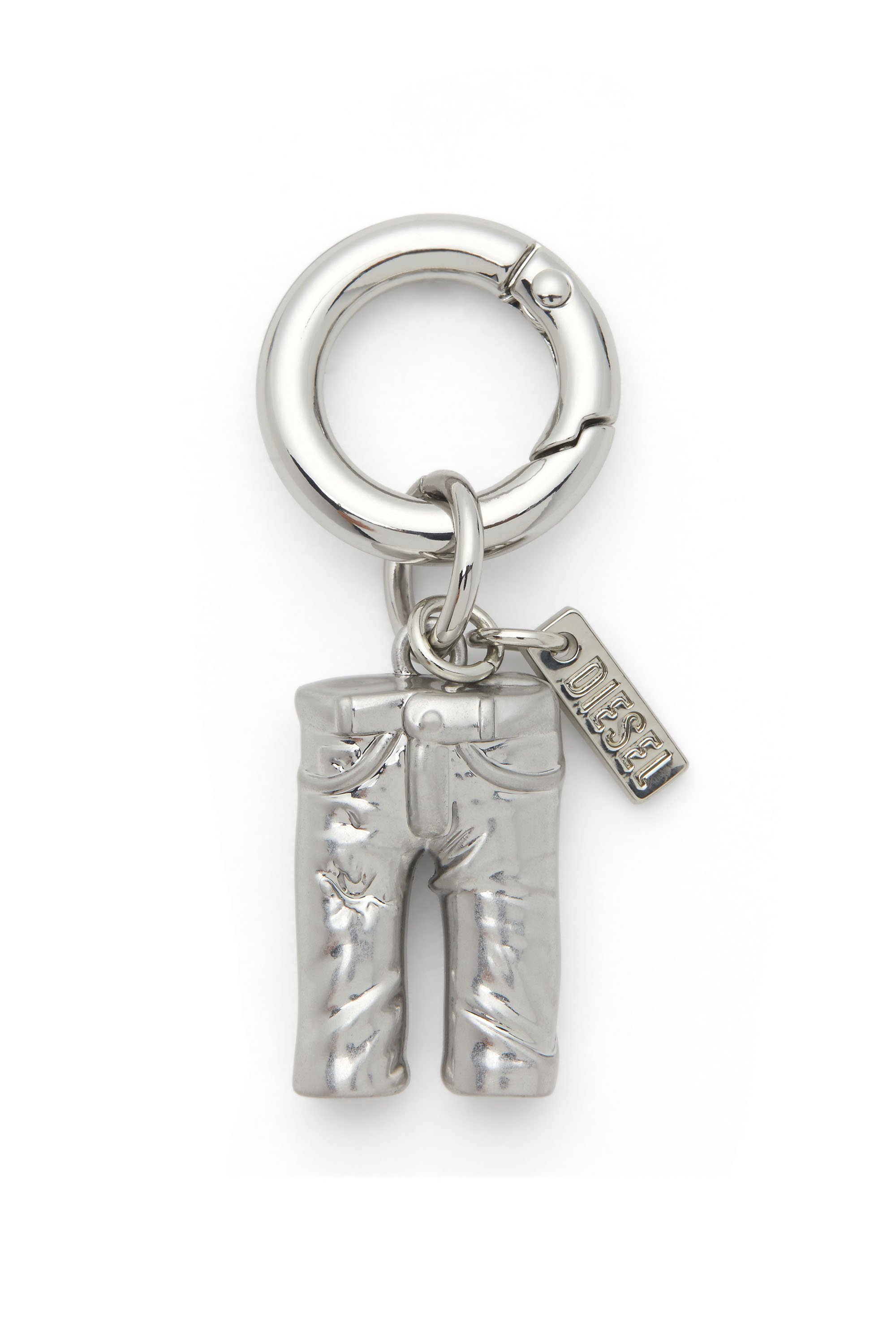 Diesel - CHARM-5PKT, Unisex's Diesel charm in metal with logo detail in Silver - 1