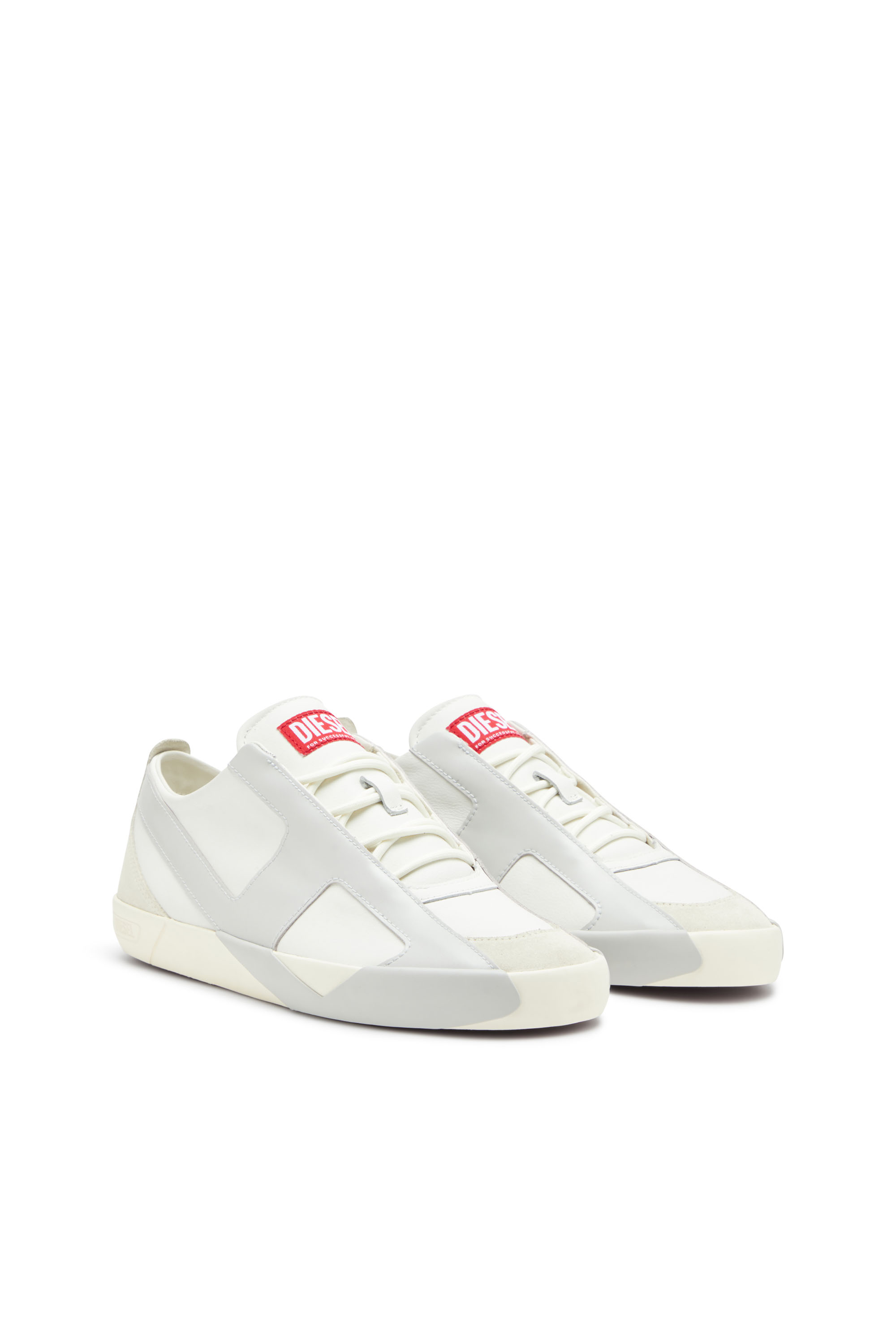 Diesel - S-SLANTE-D LOW, Man's Sneakers in suede and leather with D logo in null - 2