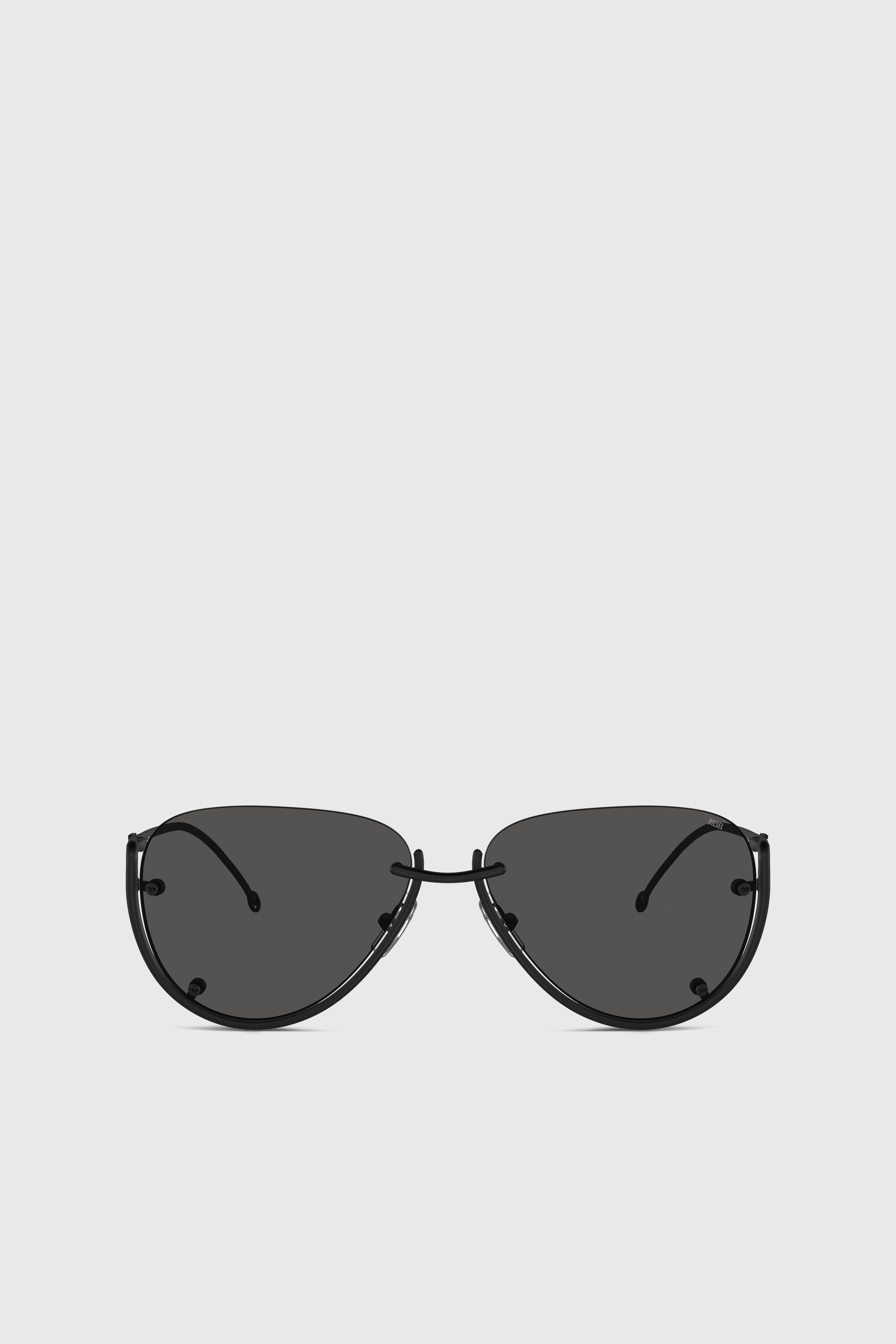 Diesel - 0DL1003, Unisex's Pilot model sunglasses in Black - 1