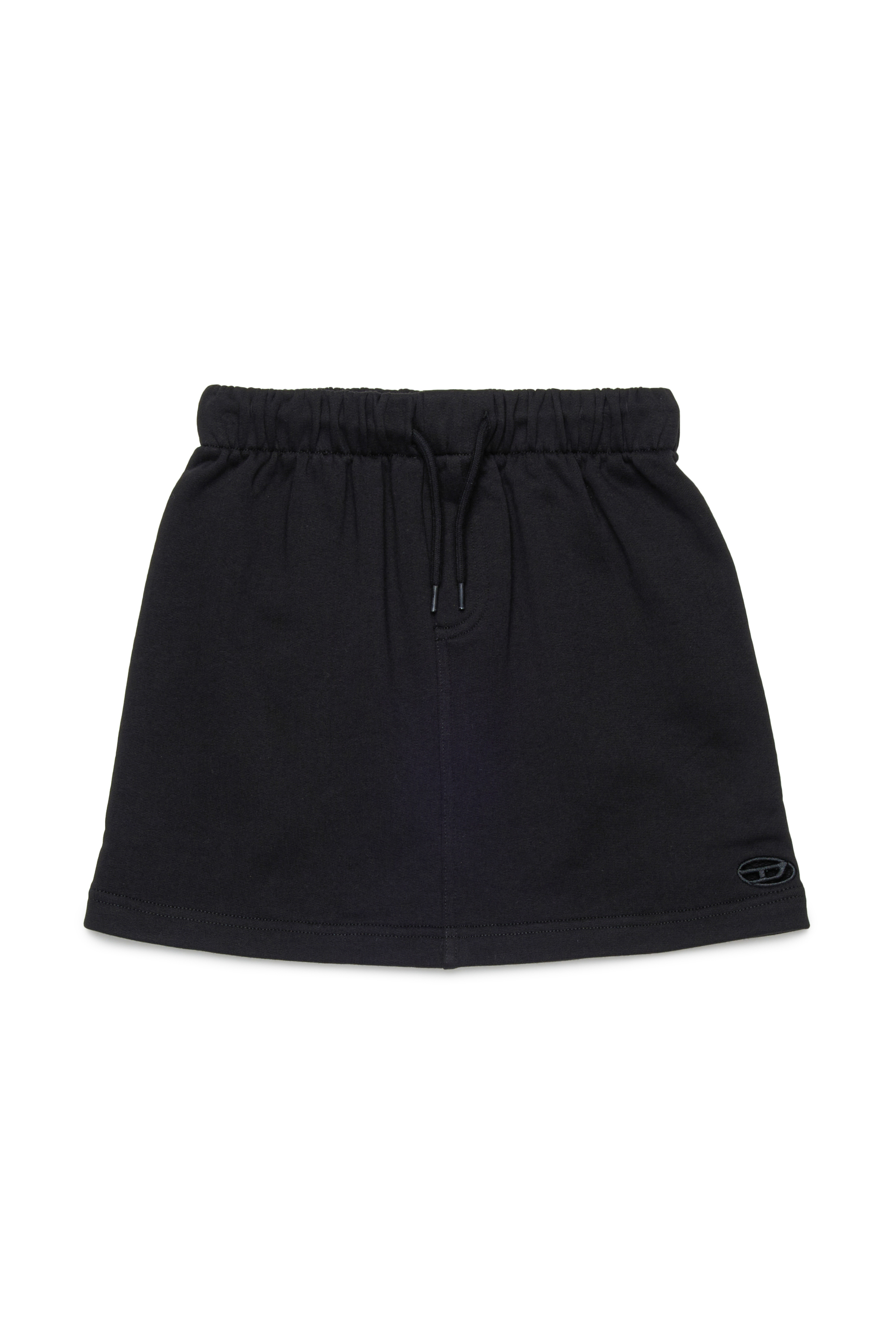 Diesel - GOSPY, Woman's Mini skirt with cut-out Oval D logo in Black - 1