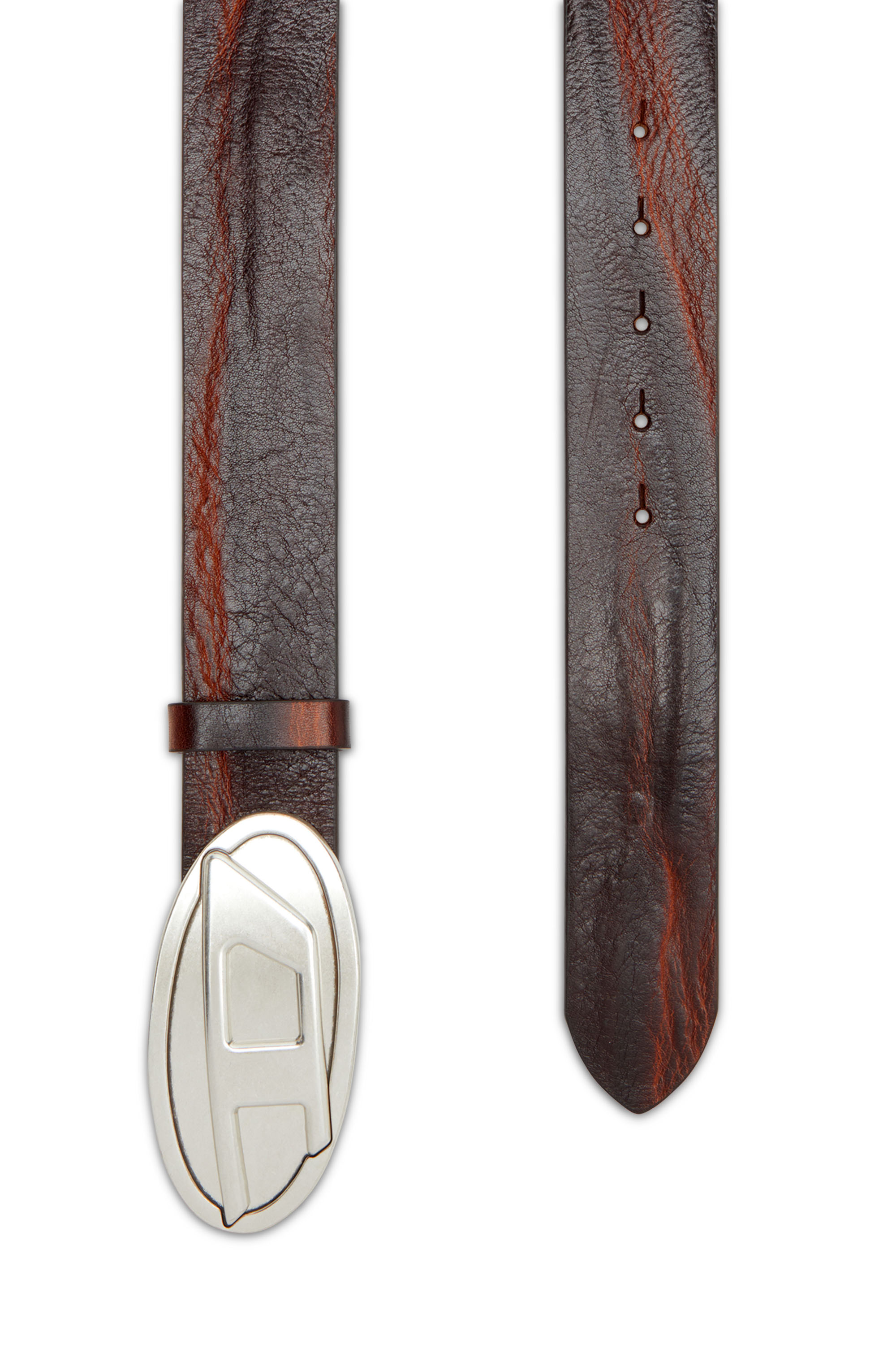 Diesel - B-1DR 2.0, Man's 4cm belt in waxed leather in null - 2