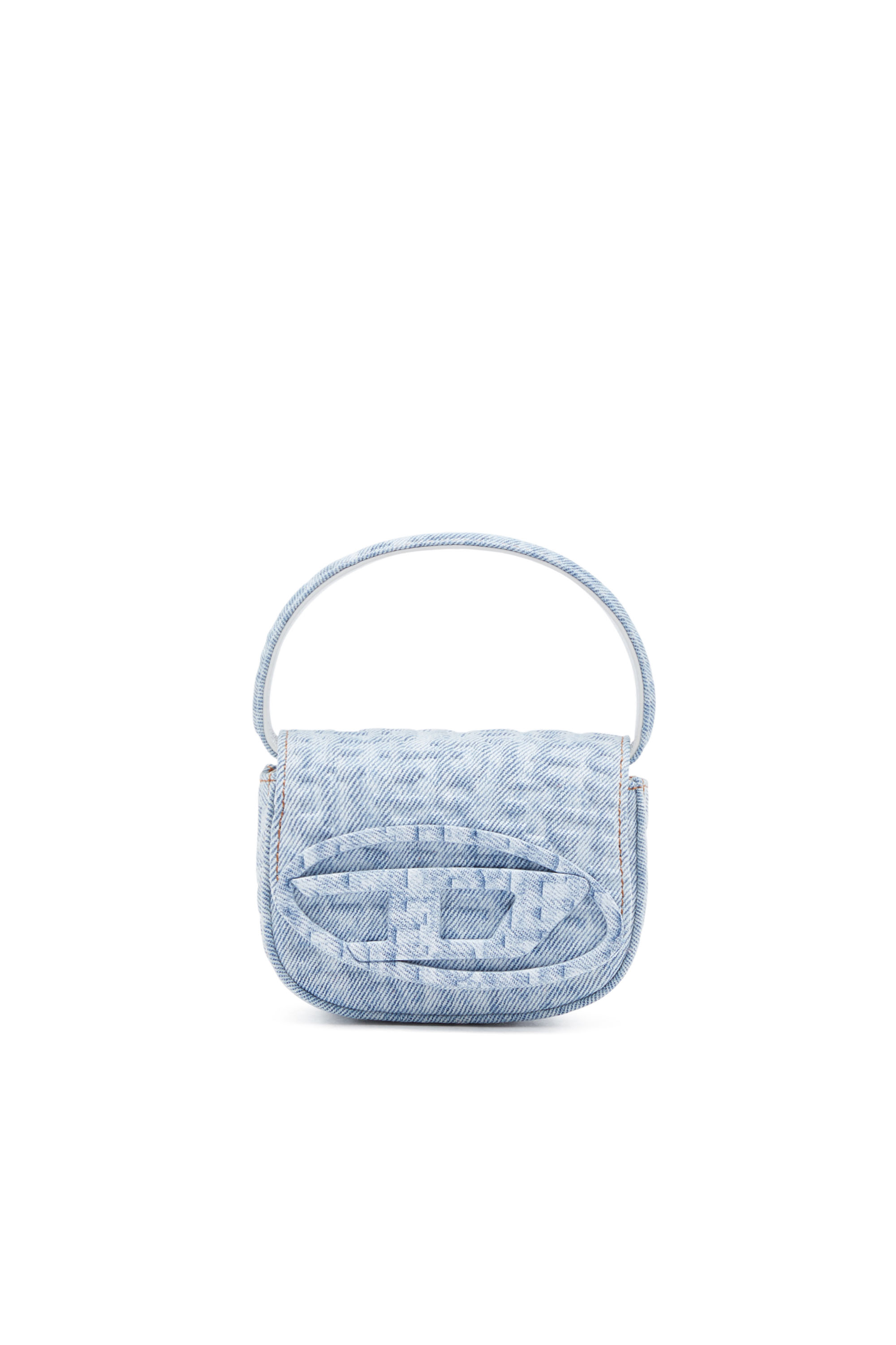 Diesel - 1DR XS, Woman 1DR XS - Iconic mini bag in monogram denim in Blue - Image 1