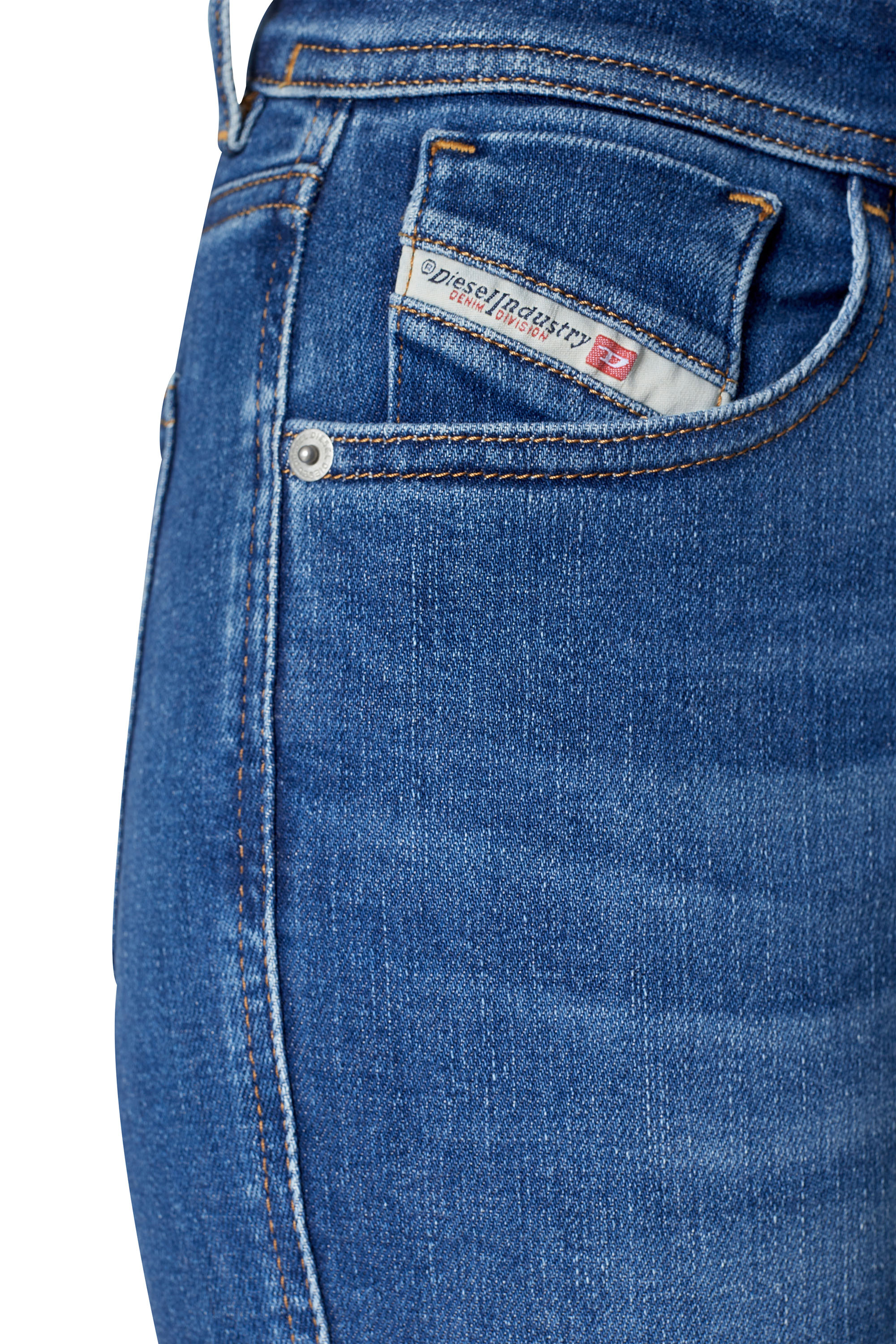 Diesel - Super skinny Jeans 2017 Slandy 09C21, Medium blue - Image 4