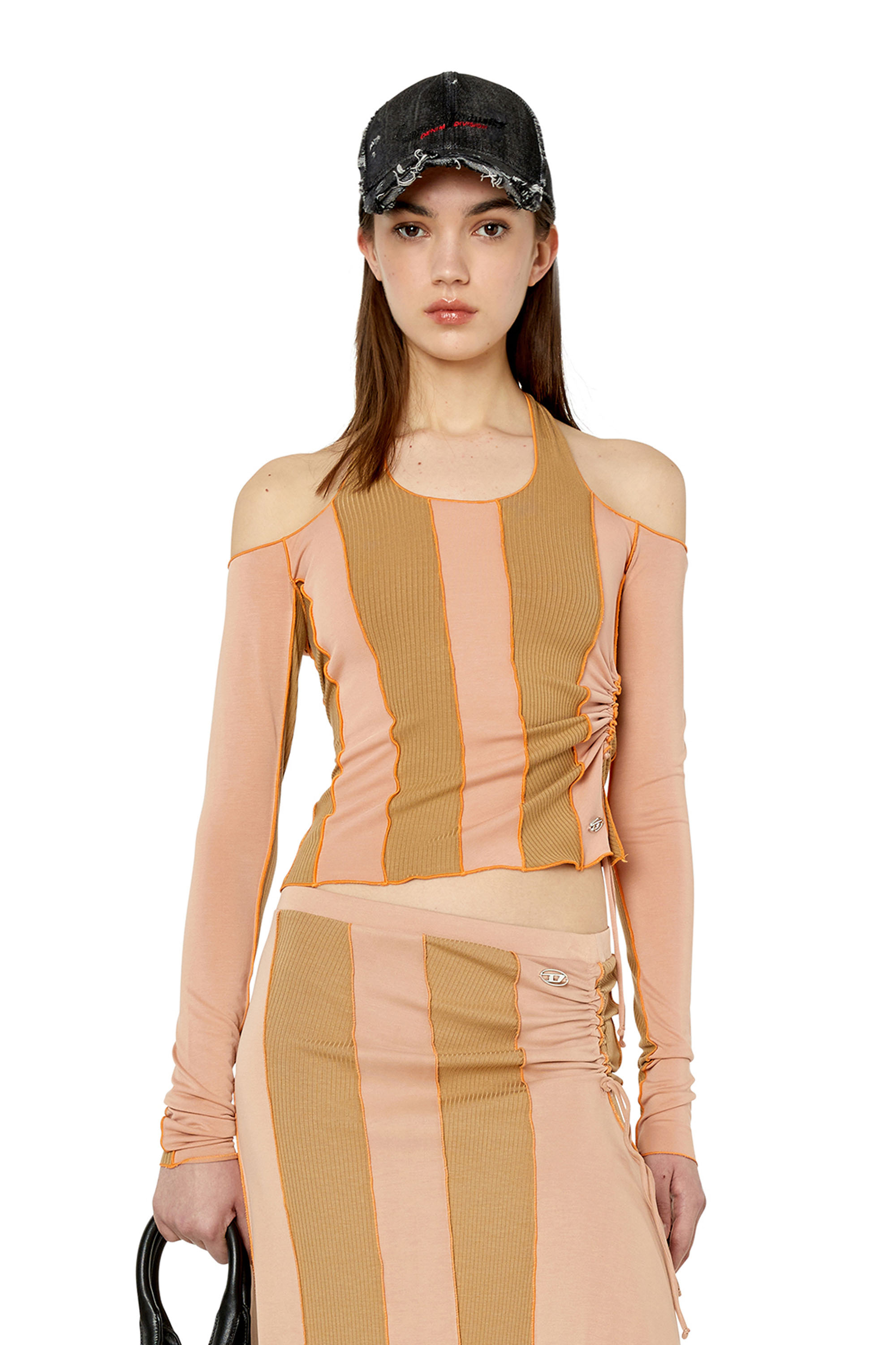 Diesel - T-LINS, Pink/Brown - Image 1