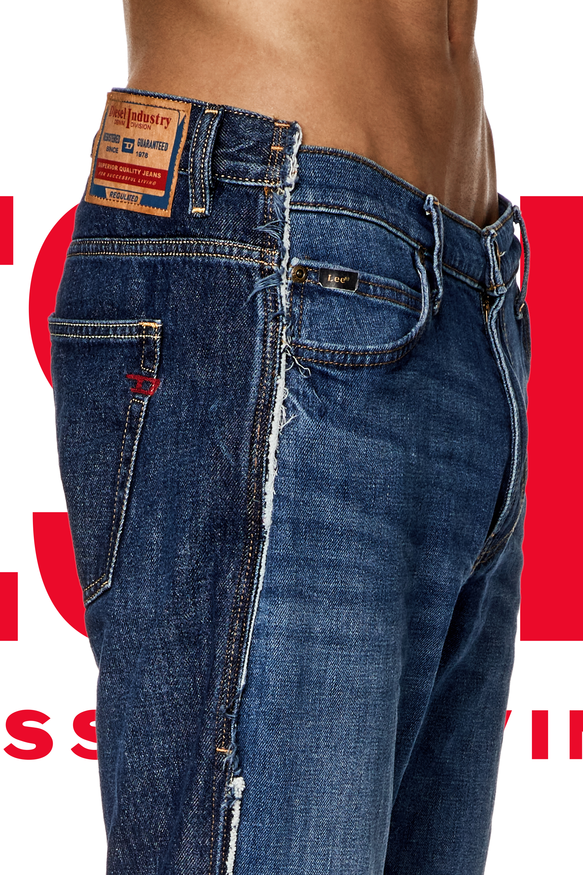 Regular Jeans Dieseloves 04 09K47, Medium blue Diesel - Unisex's Regular Jeans Dieseloves 04 09K47, Medium blue - 2