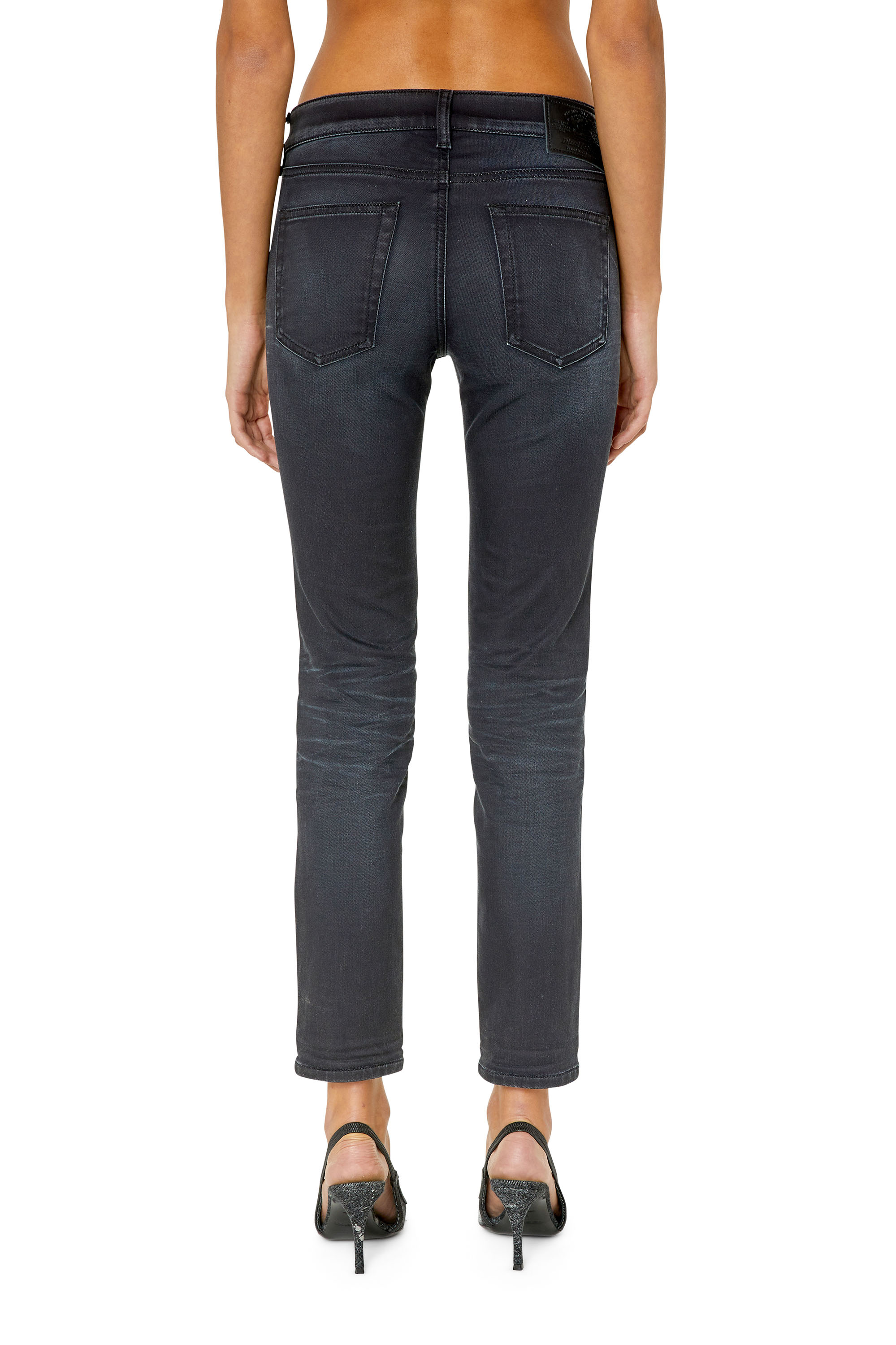 Diesel - D-Ollies JoggJeans® 068CQ Slim, Black/Dark grey - Image 2