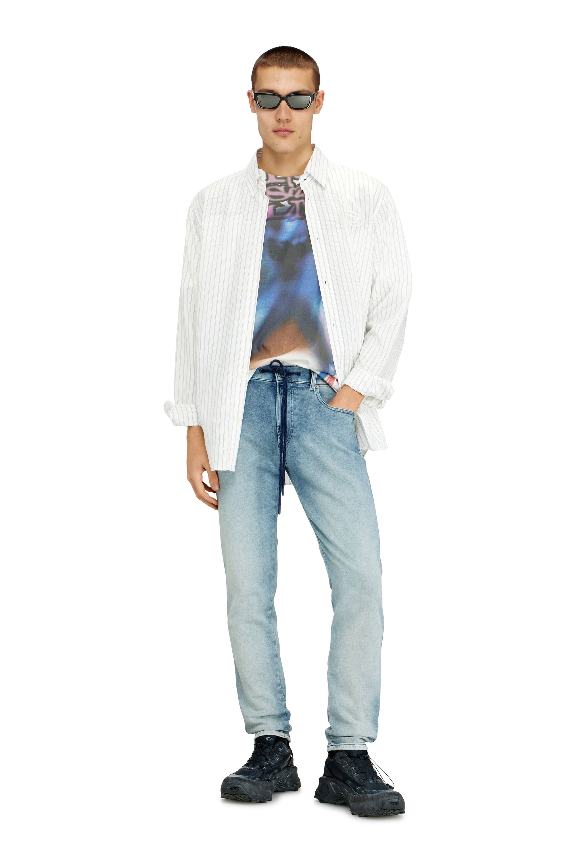 Diesel - Man's Slim 2062 D-Strukt Joggjeans&reg; 068UB, Light Blue - 1