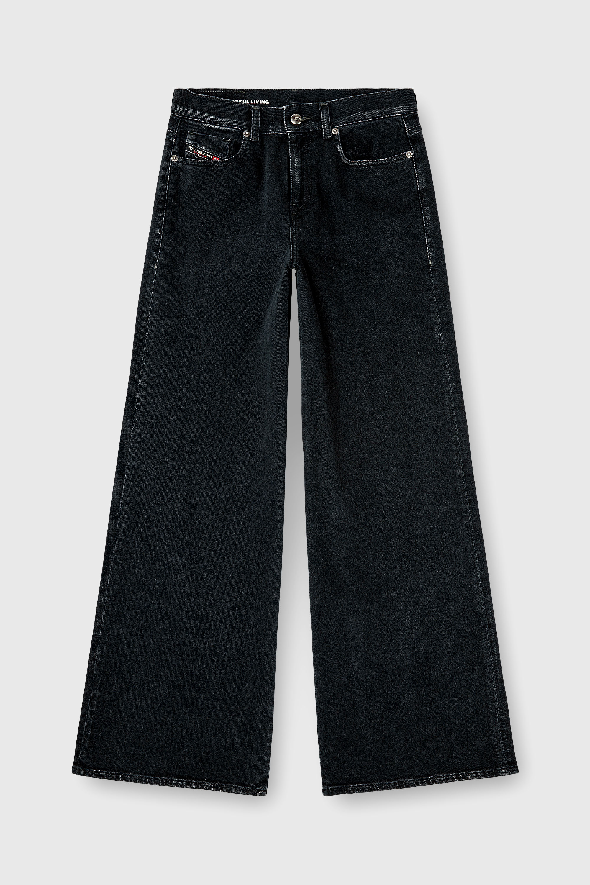 Diesel - Woman's Flare Jeans 1978 D-Akemi 09N89, Black/Dark grey - 6