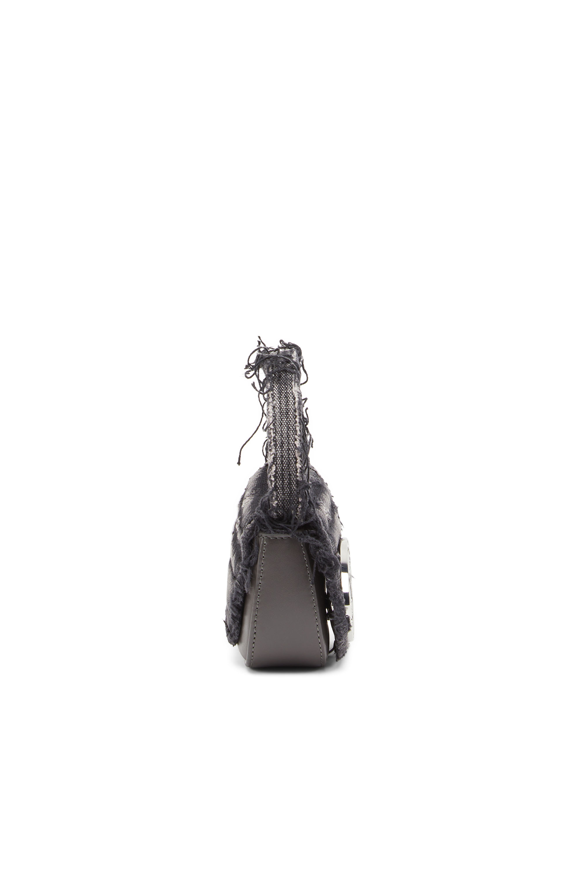 Diesel - 1DR XS, Woman's 1DR XS - Iconic mini bag in canvas and crystals in Black - 5