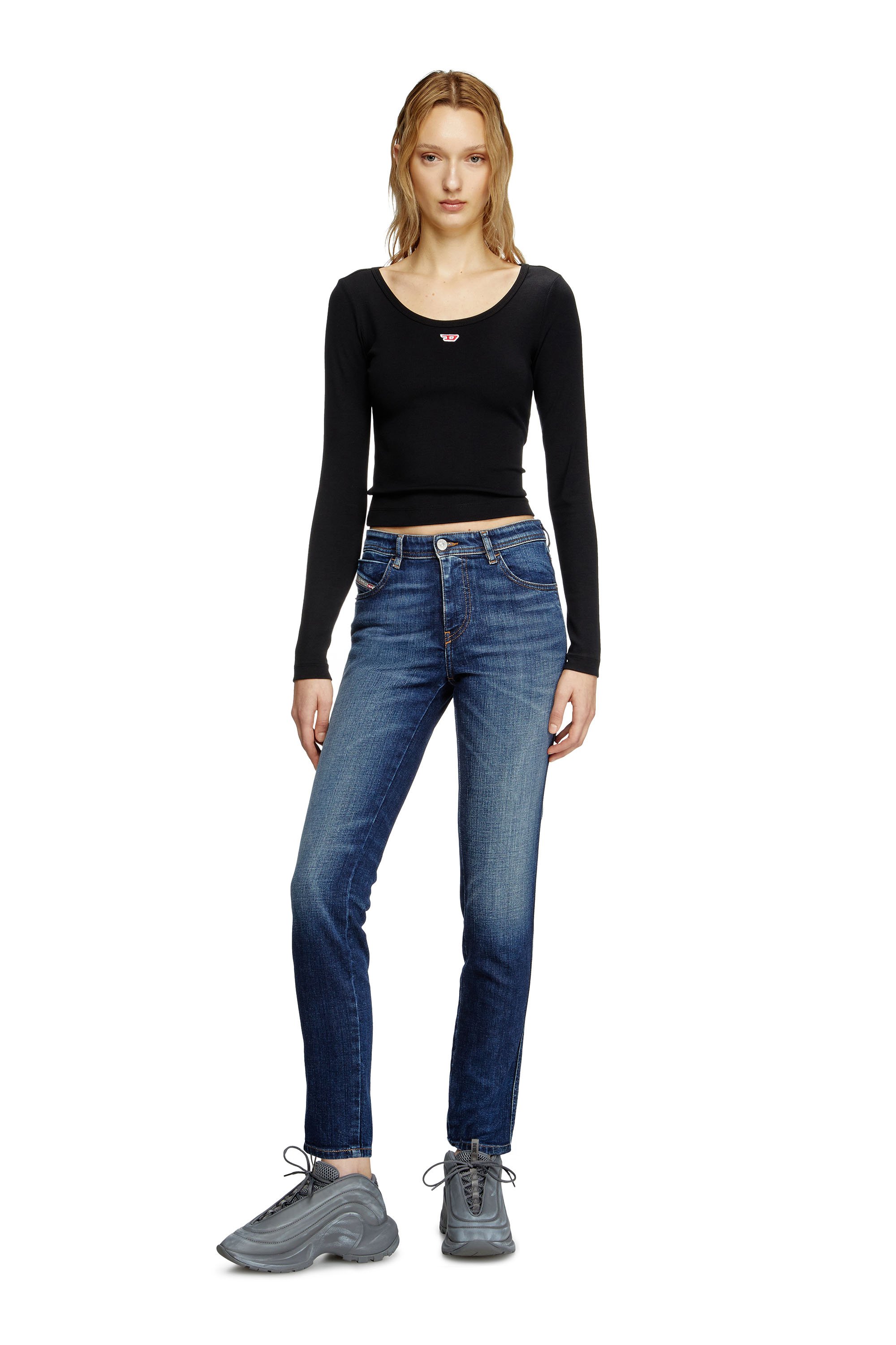 Diesel - Woman's Skinny Jeans 2015 Babhila 09L03, Medium blue - 2