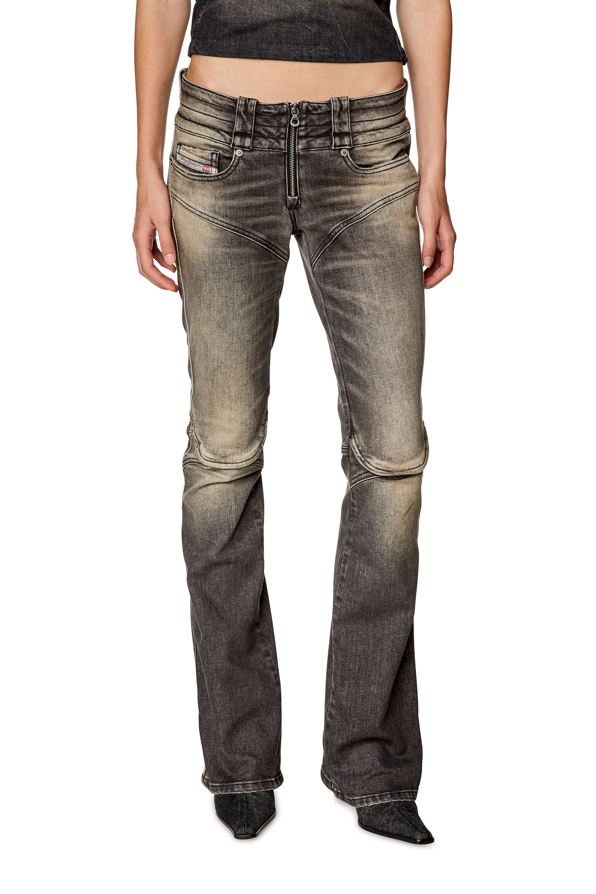 Diesel - Bootcut and Flare Jeans Belthy 0JGAL, Black/Dark grey - Image 2
