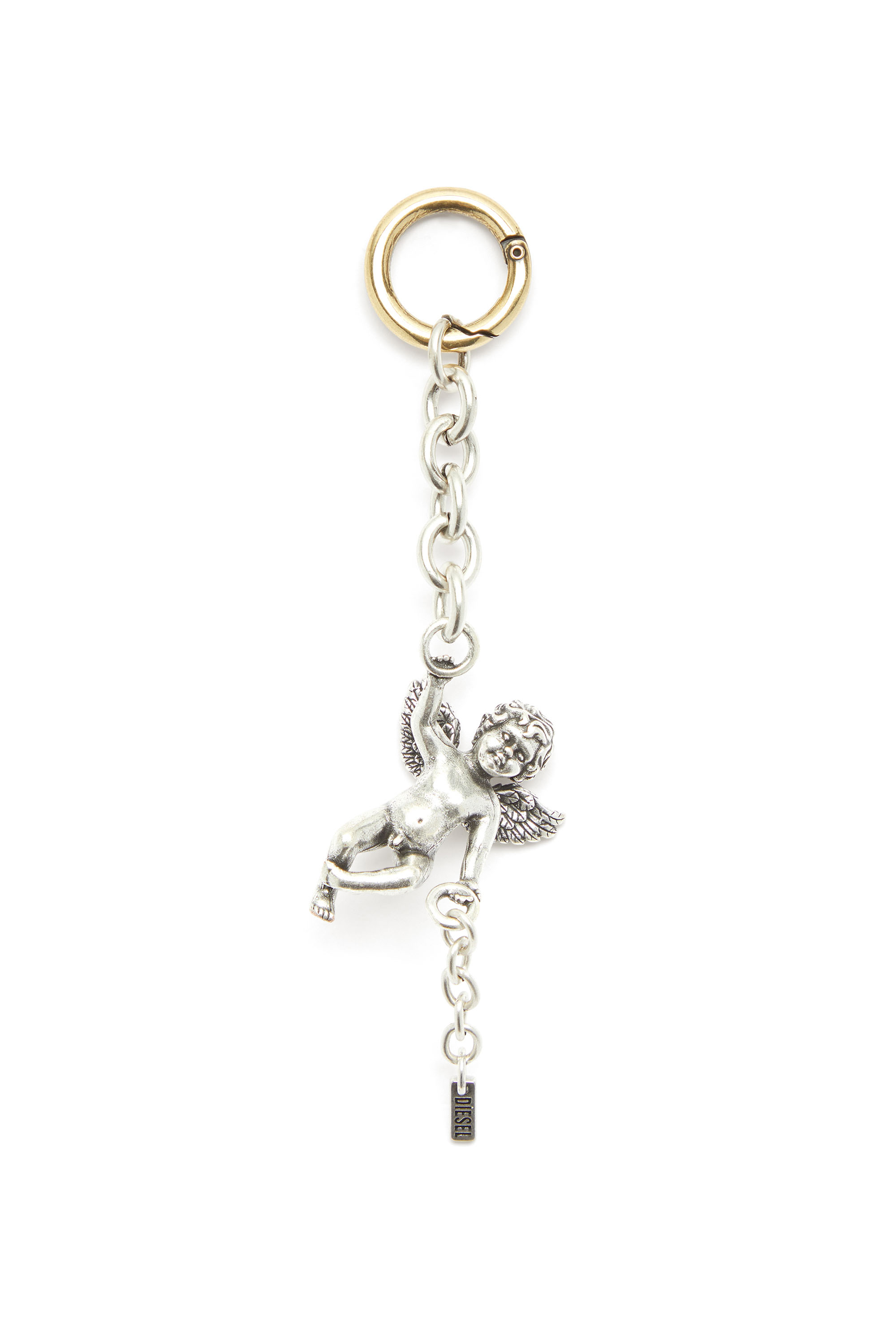 Diesel - CHARM-ANGEL, Woman's Metal cherub charm in Silver - 1