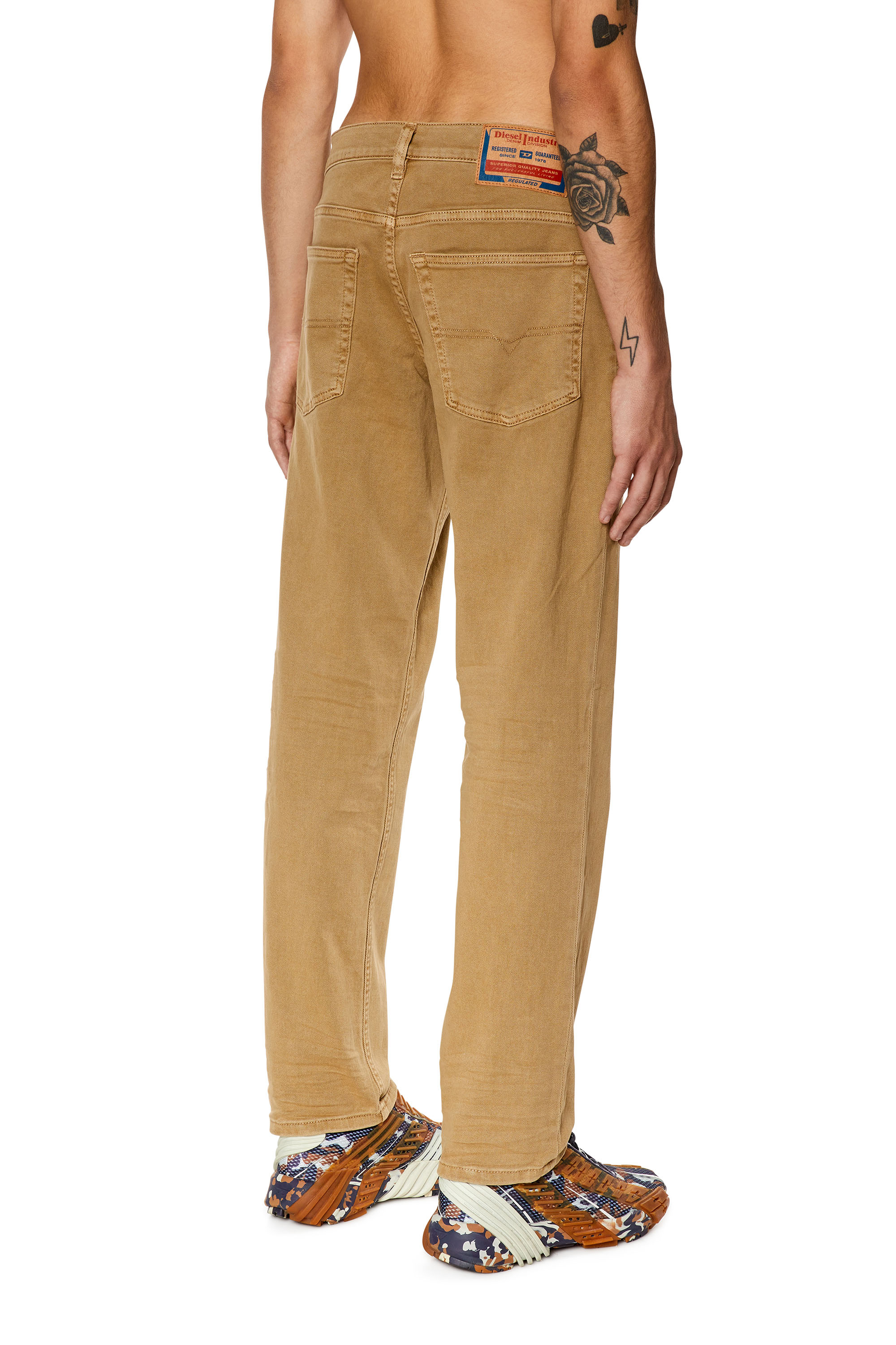 Diesel - 2023 D-Finitive 0QWTY Tapered Jeans, Light Brown - Image 2