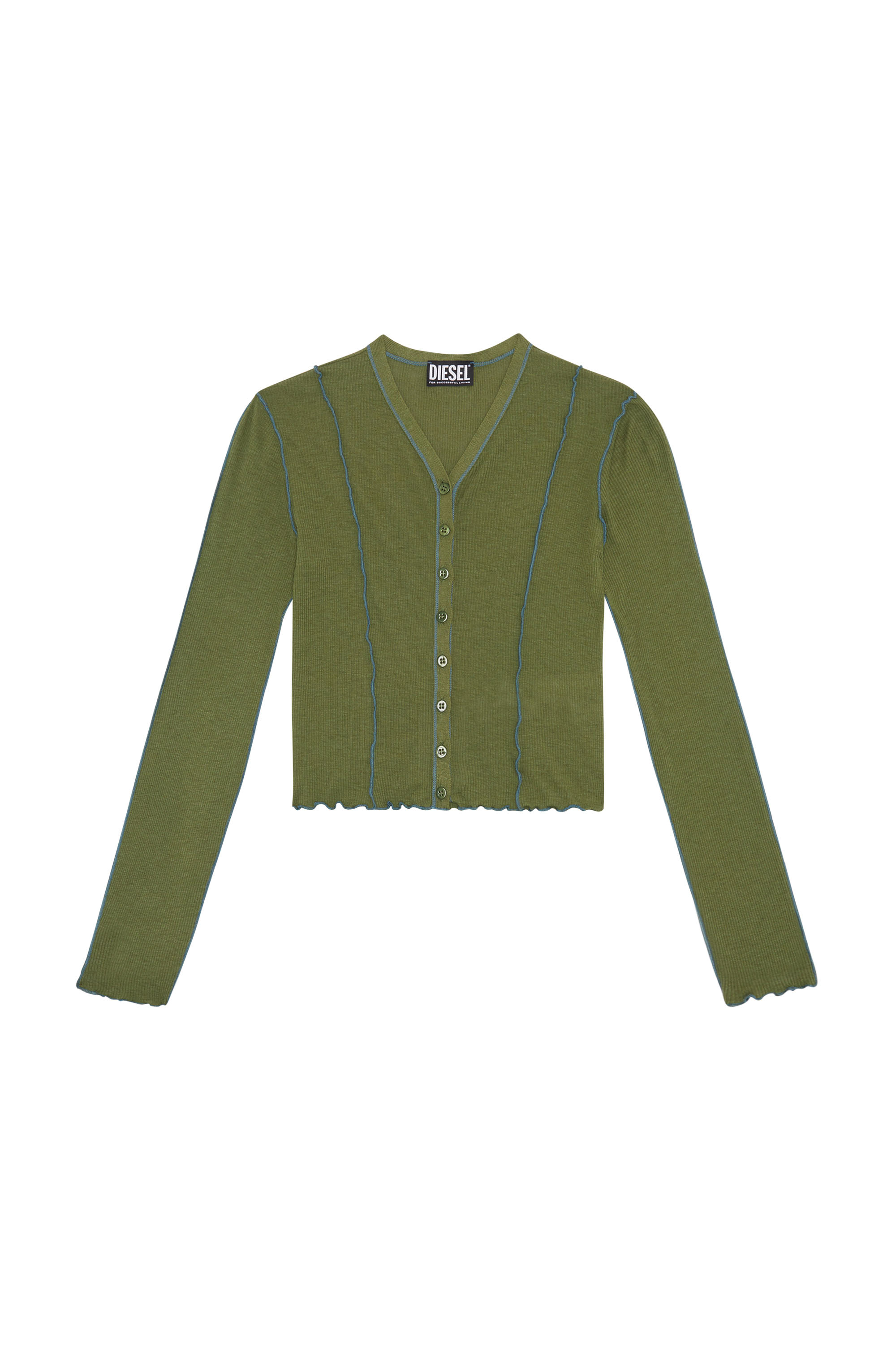 Diesel - T-RIBYEL-OPEN, Olive Green - Image 6