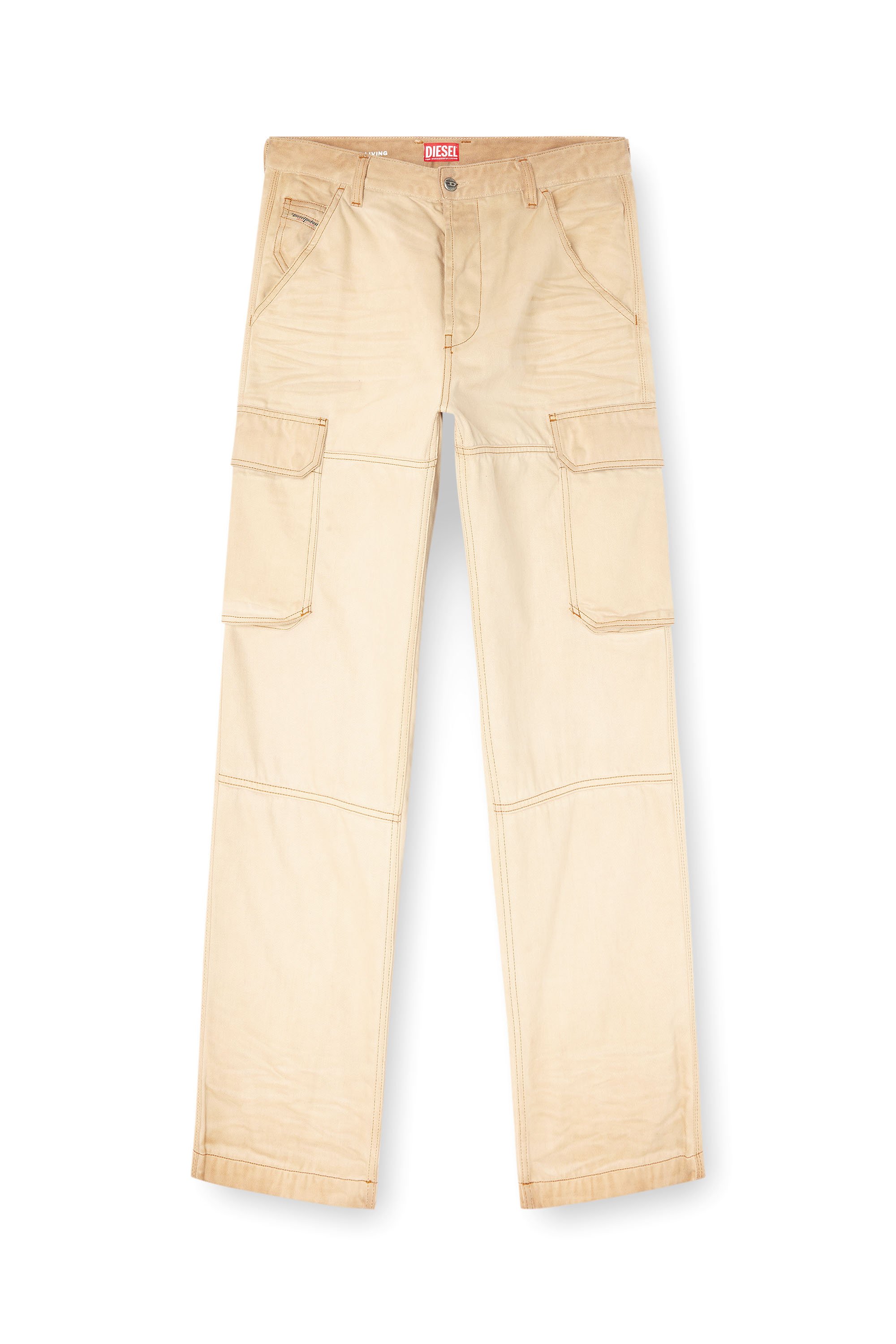 Diesel - Man's Regular Jeans D-Uty 09L26, Beige - 5