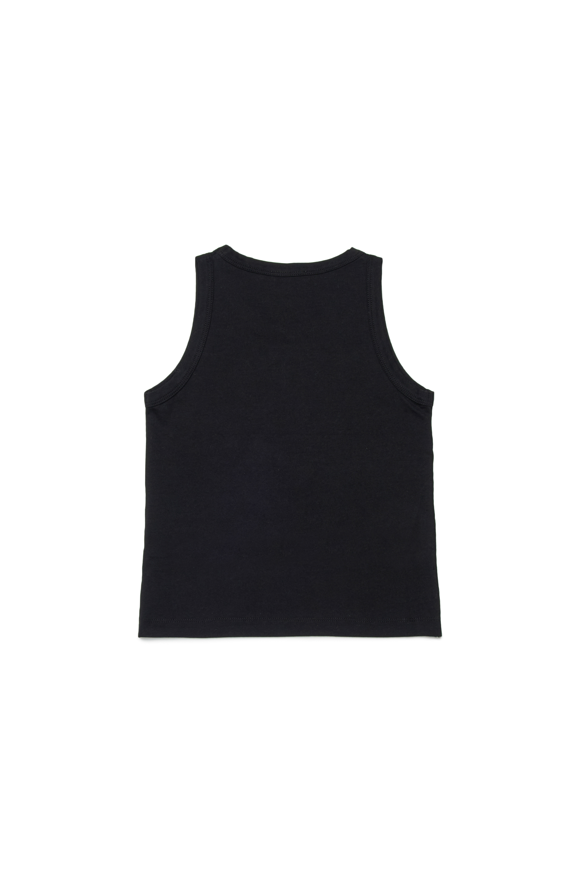 Diesel - TSTUDS, Woman's Tank top with studded logo in Black - 2