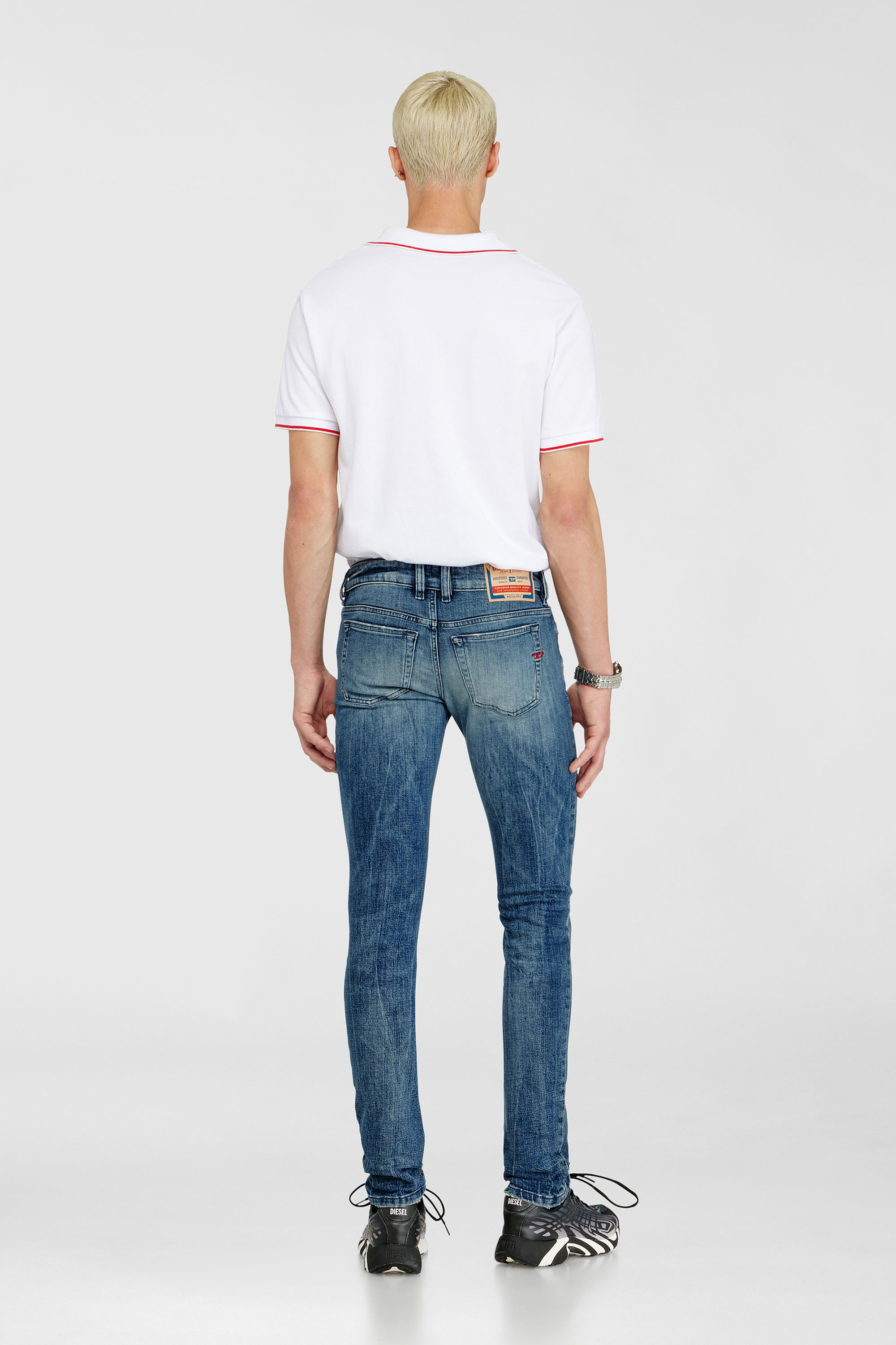 Diesel - Man's Skinny Jeans 1979 Sleenker 0KBBE, Medium blue - 3