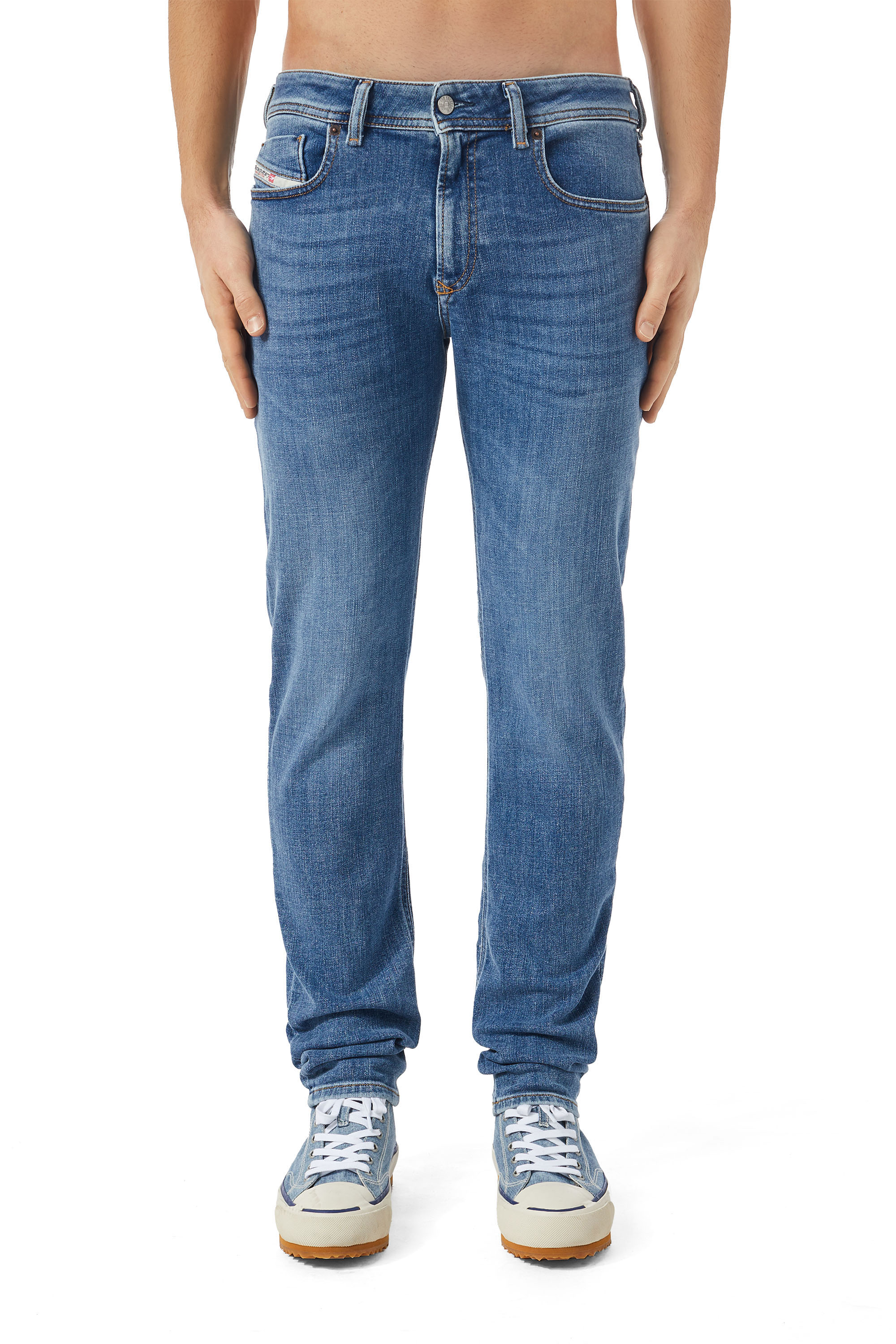 Diesel - Skinny Jeans 1979 Sleenker 09C01, Medium blue - Image 2