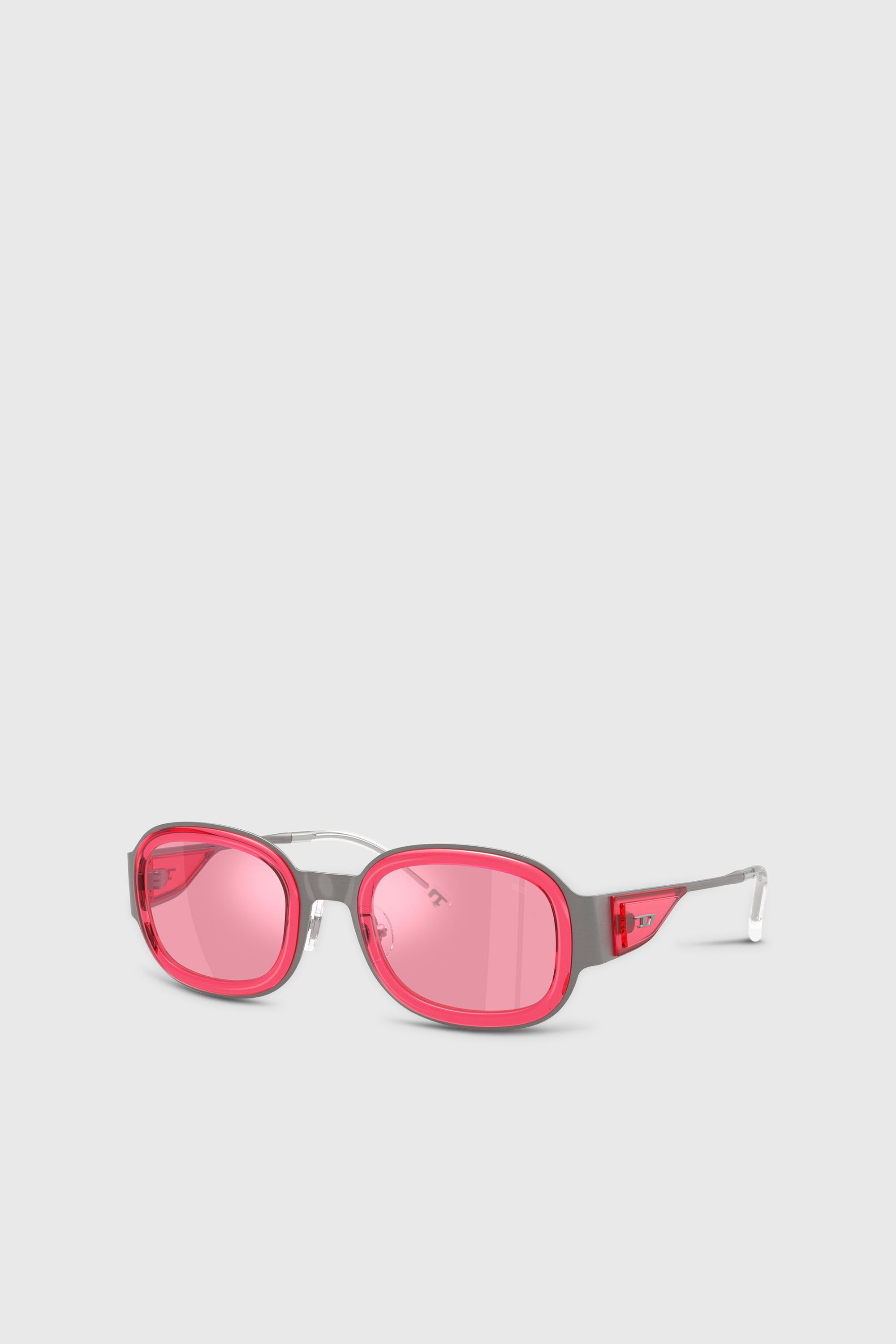 Diesel - 0DL1020, Unisex's Square sunglasses in Grey/Red - 2