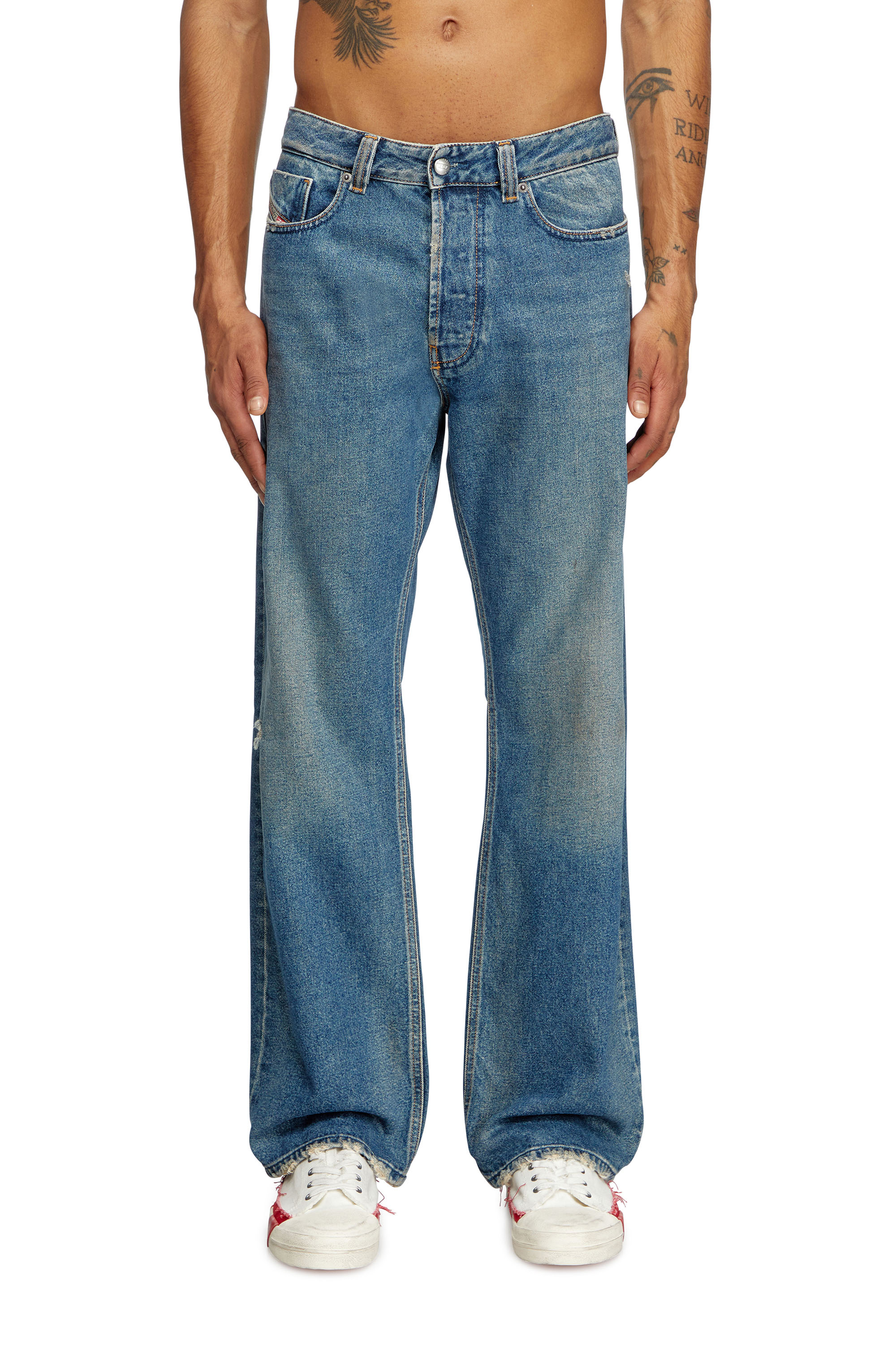 Diesel - Man's Relaxed Jeans 1980 D-Eeper 09J79, Medium blue - 2