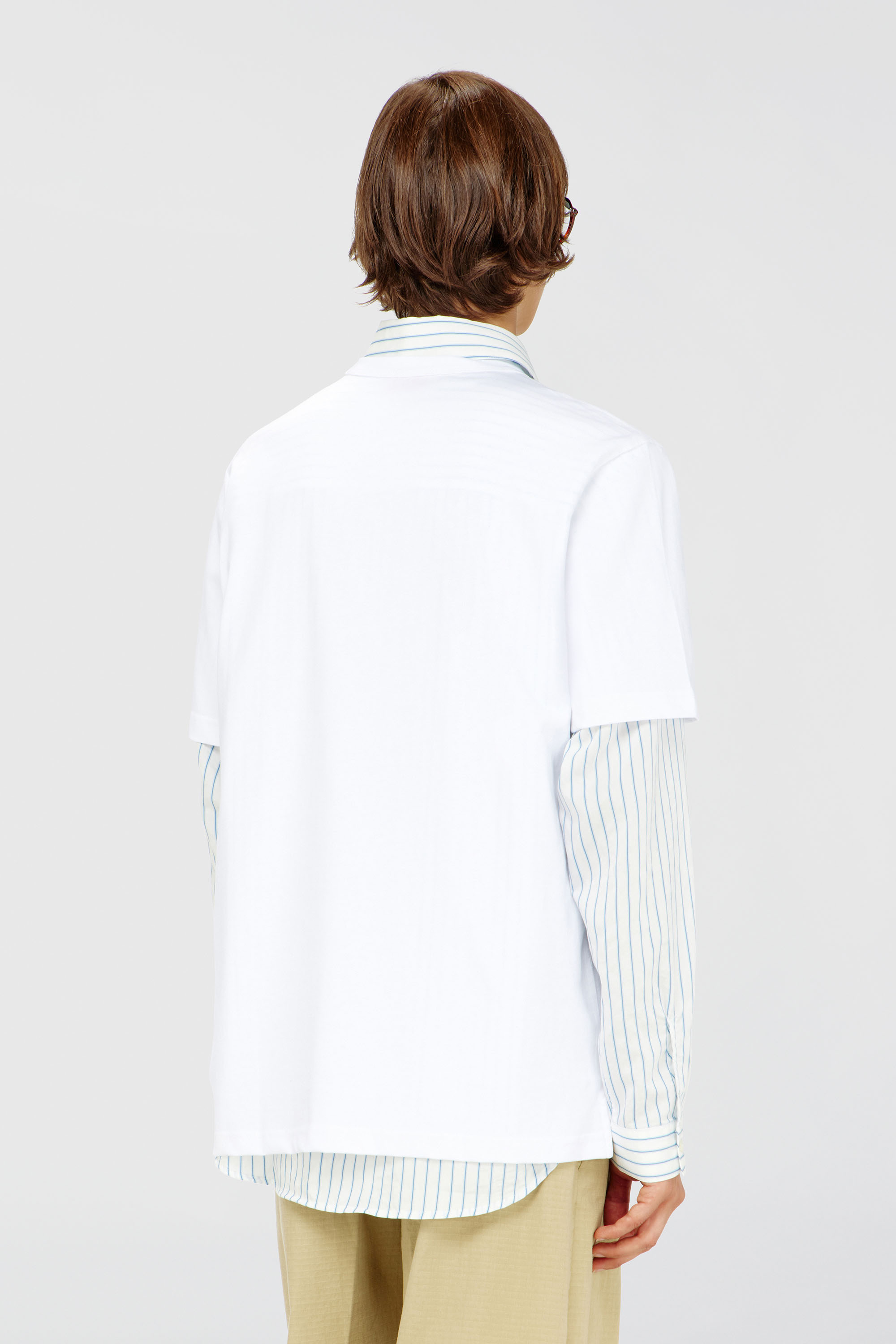Diesel - T-ADJUST-OD, Man's T-shirt with metallic Oval D in White - 4