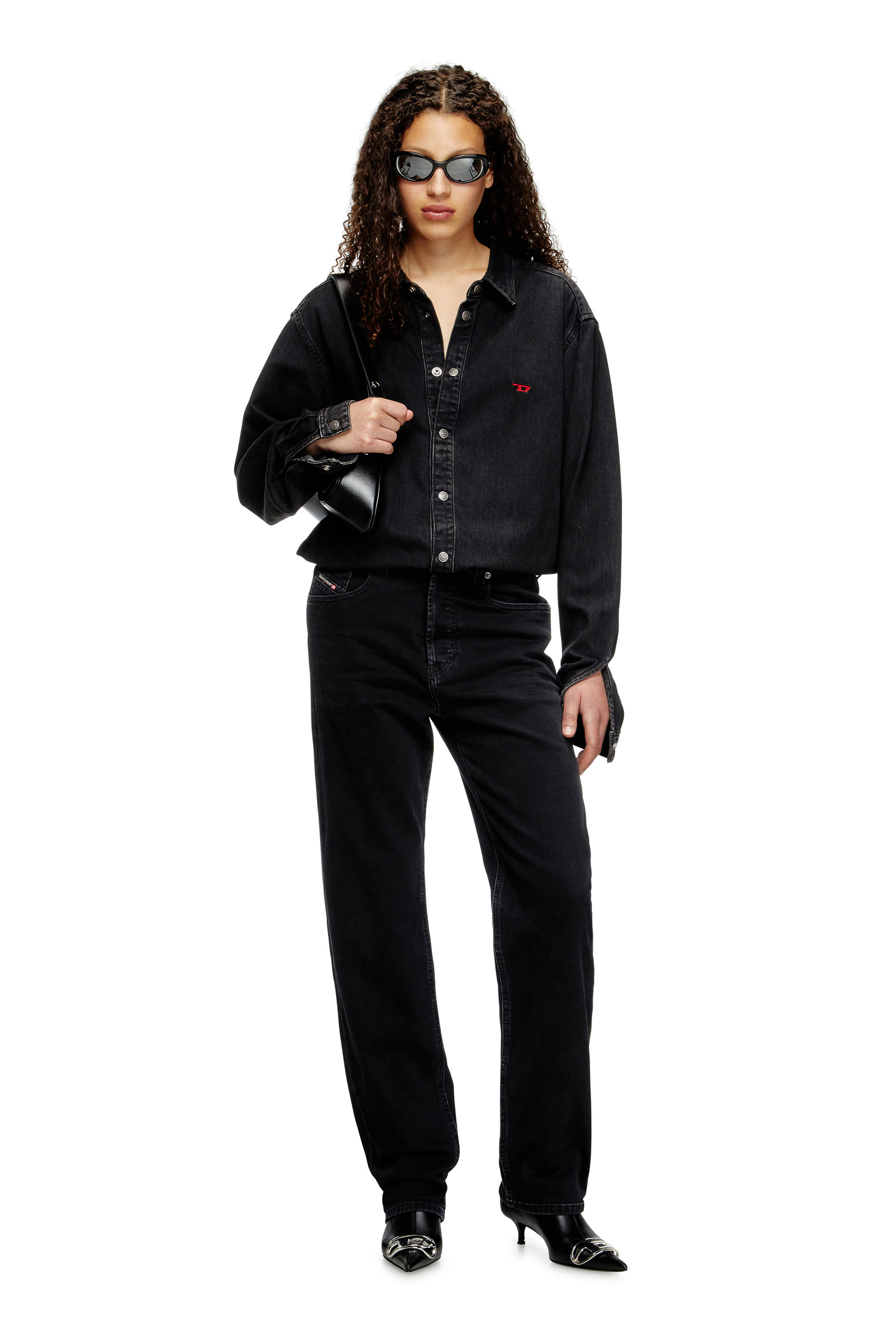 Diesel - Woman's Regular Jeans 1988 D-Ark 09M69, Black/Dark grey - 2