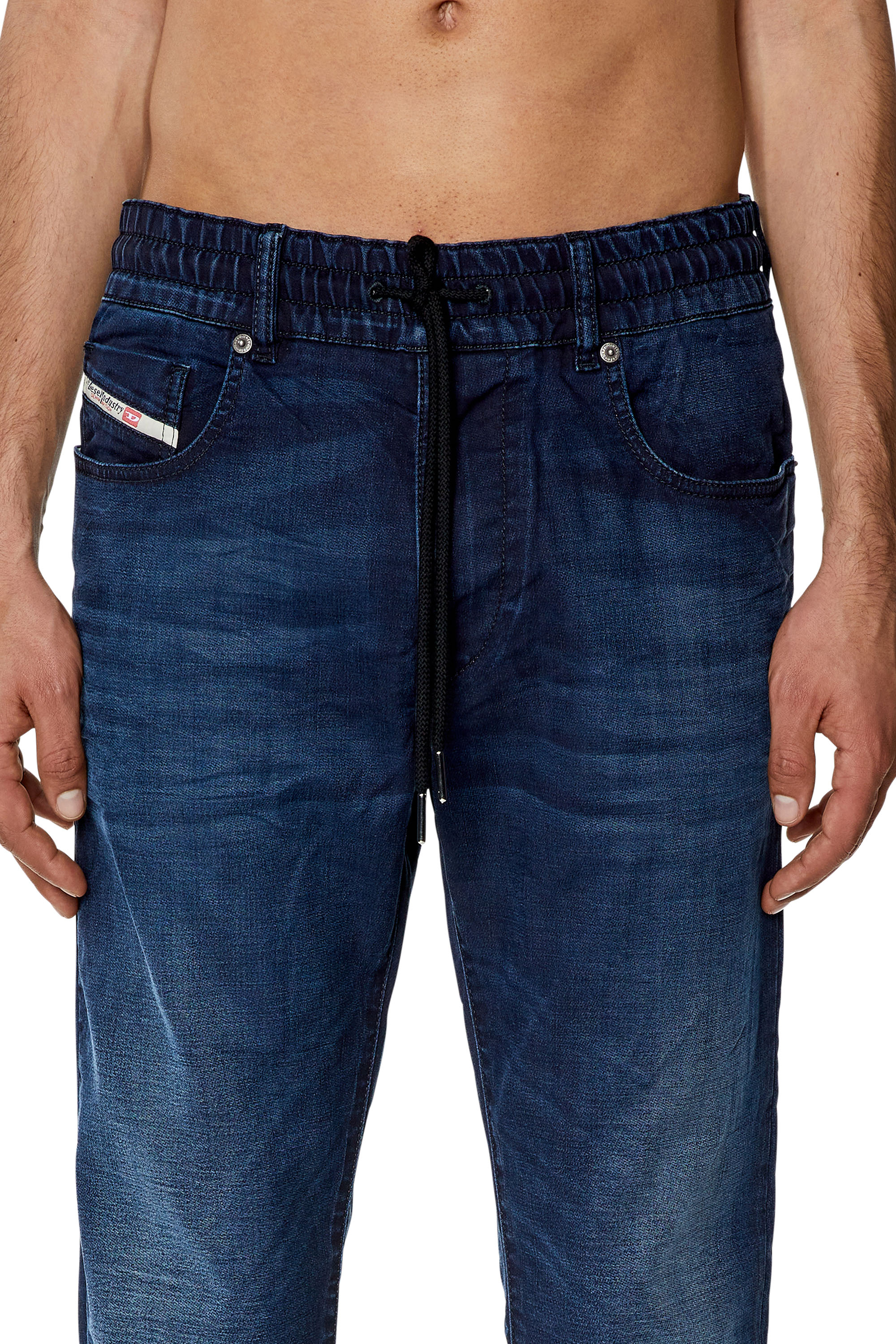 Diesel - Slim D-Strukt JoggJeans® 068FB, Dark Blue - Image 3