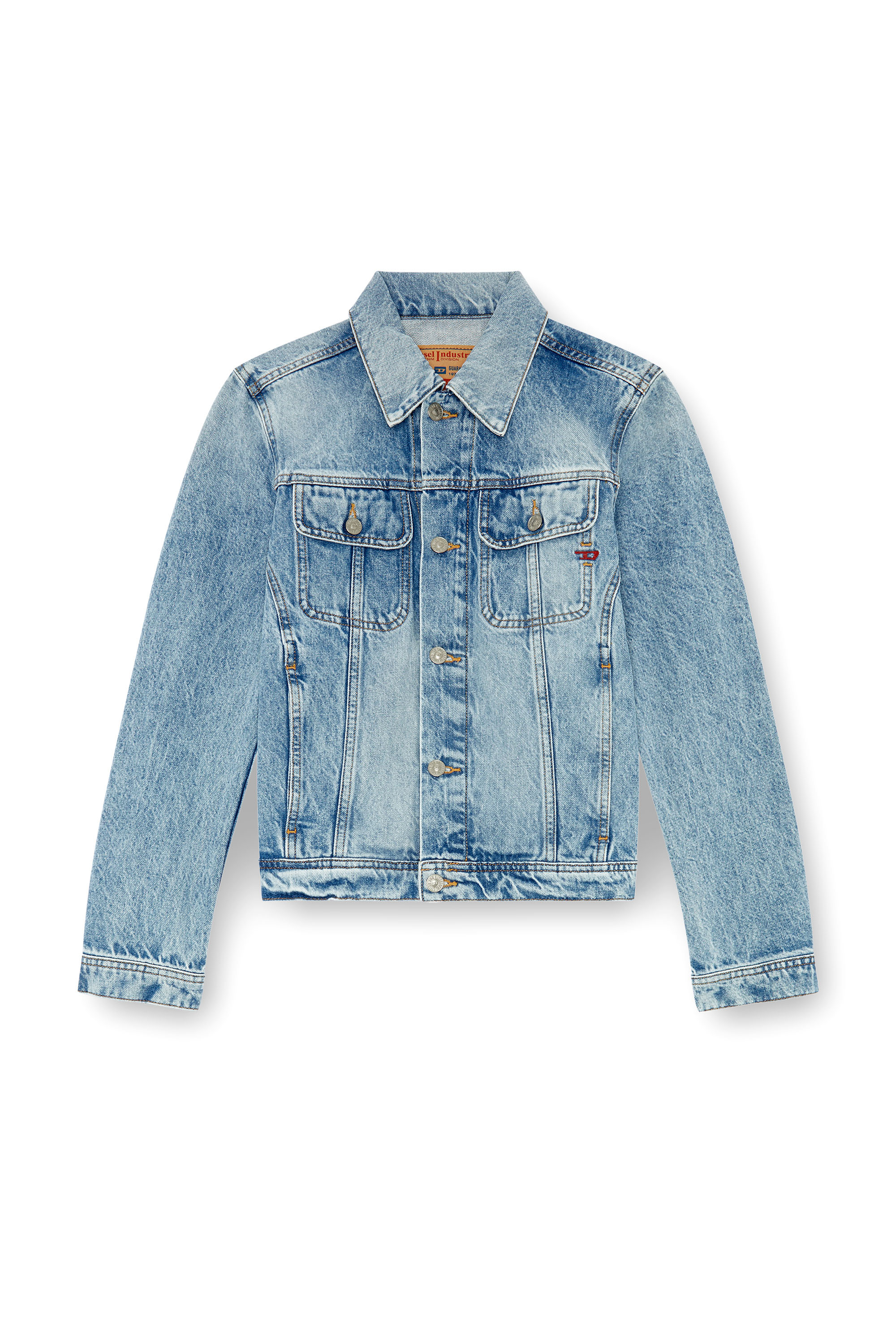 Diesel - DE-BONNY, Woman's Trucker jacket in denim in Light Blue - 6