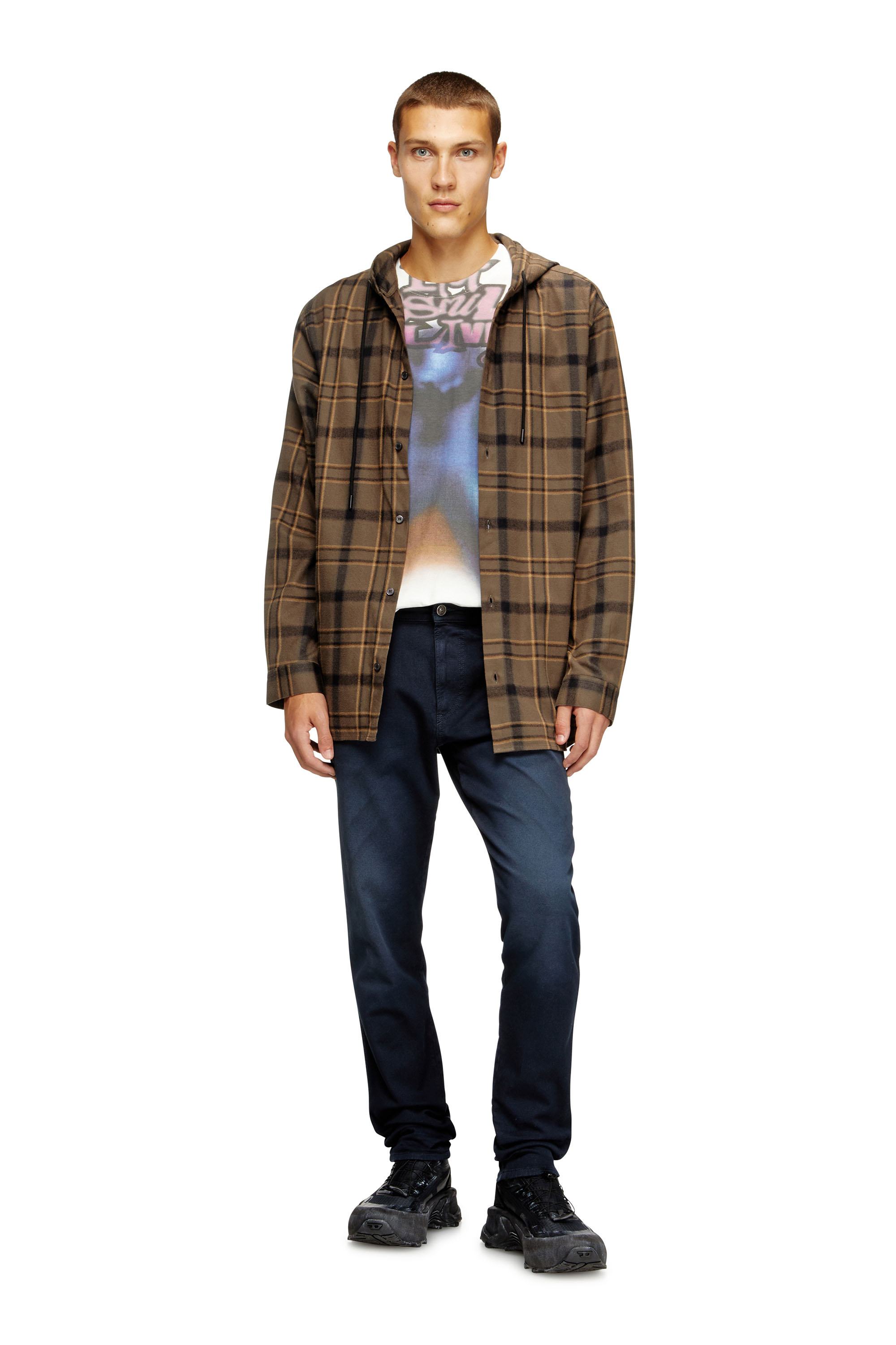 Diesel - Man's Slim 2062 D-Strukt Joggjeans® 0670M, Dark Blue - 1