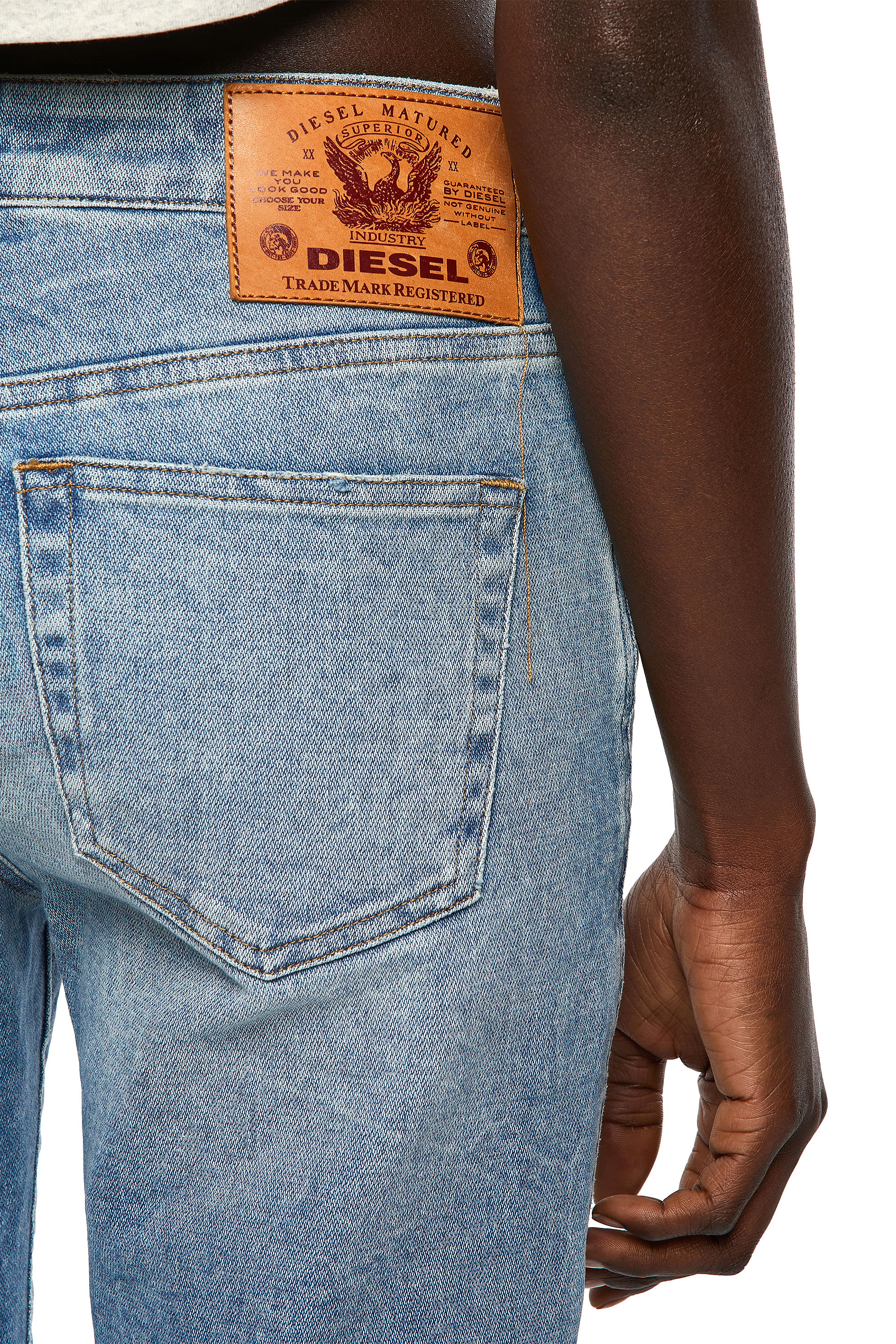 Diesel - D-Joy 09A07 Tapered Jeans, Light Blue - Image 4