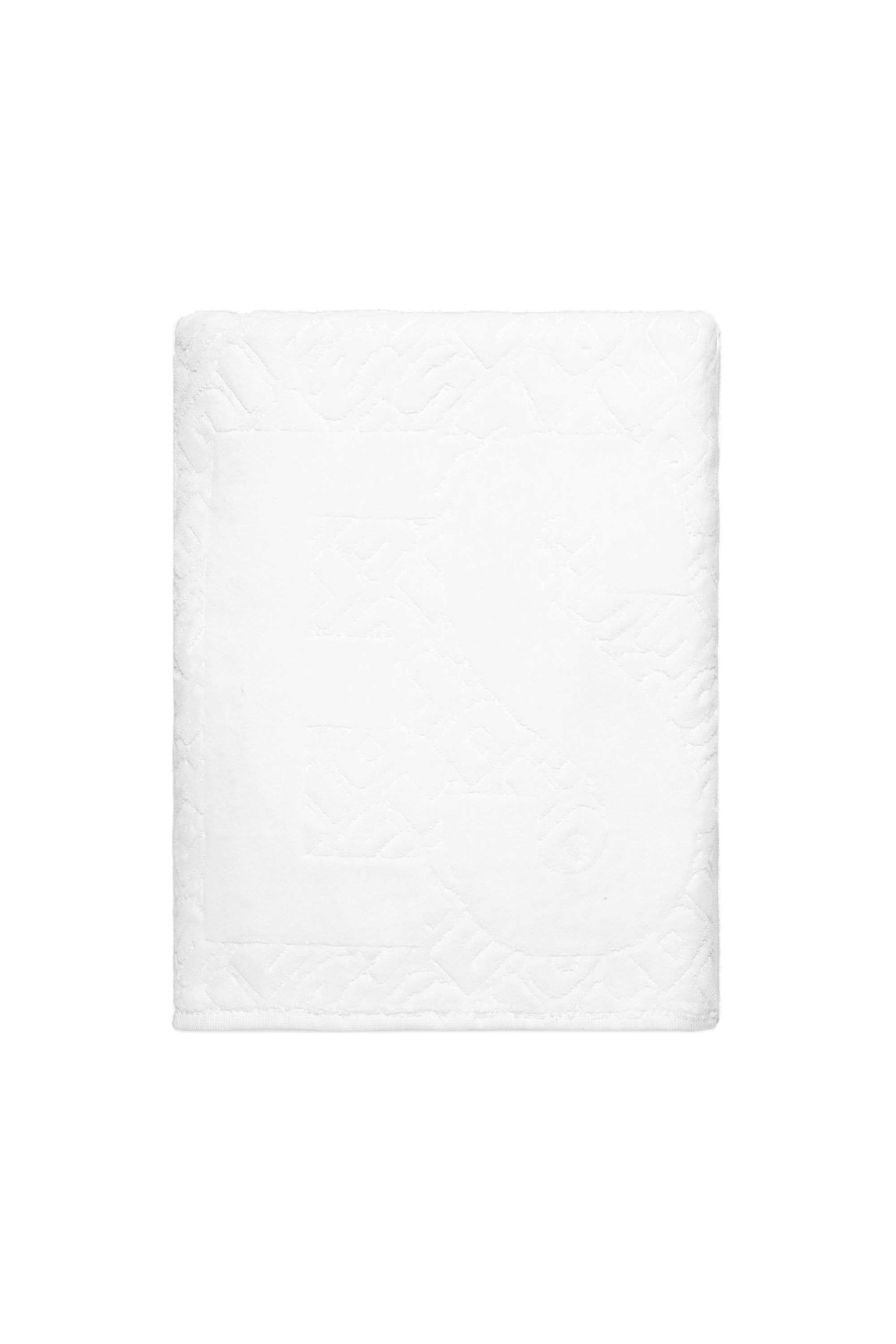 Diesel - TELO 3DLOGO        95X150, Unisex's Gym towel 3D LOGO in White - 1